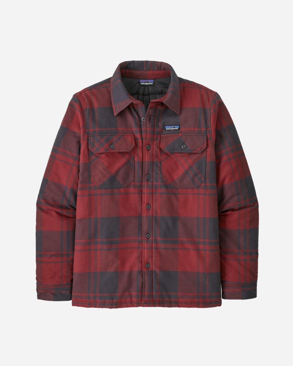 M's Insulated Fjord Flannel Shirt - Oak/Sequoia Red Online nu