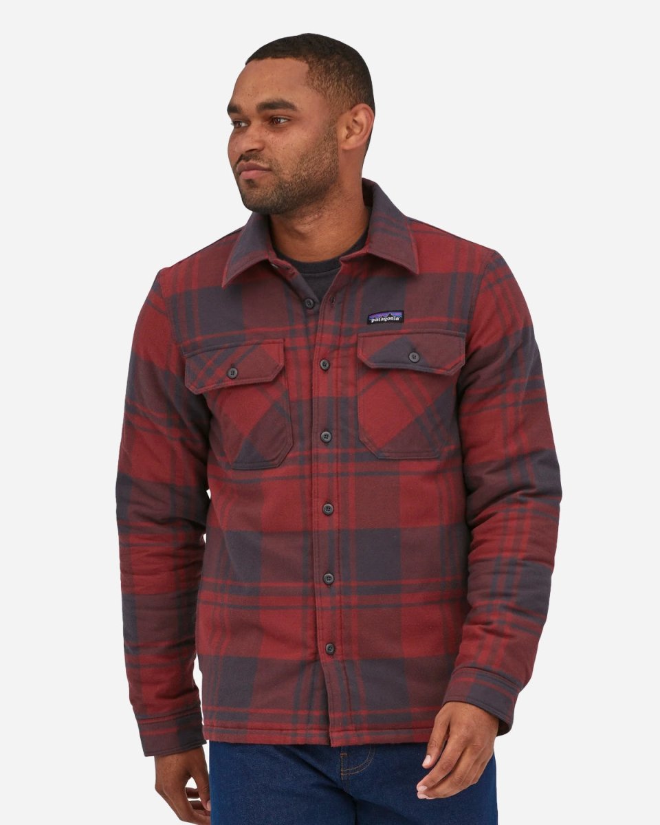 M's Insulated Fjord Flannel Shirt - Oak/Sequoia Red Online nu