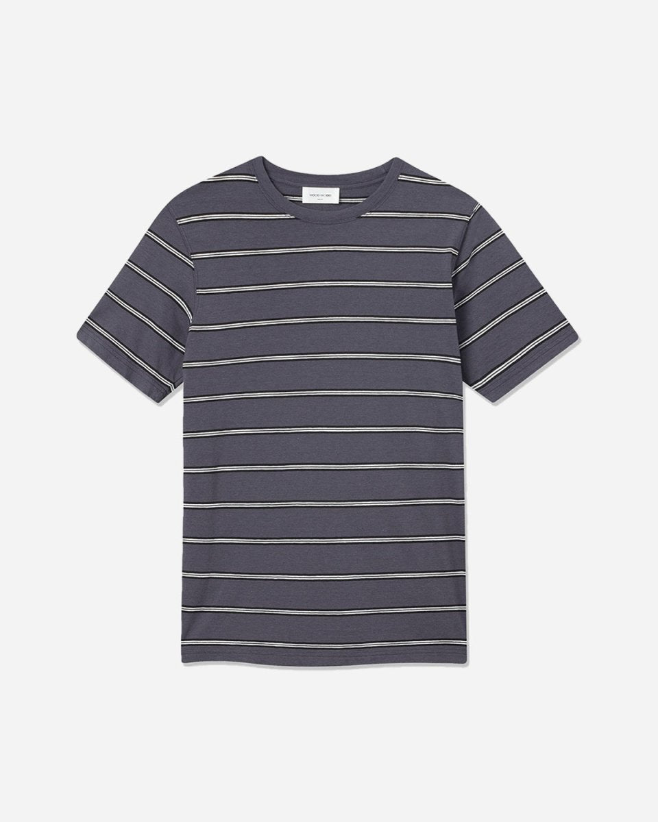Sami Stripe T-shirt - Dusty Blue Stripes