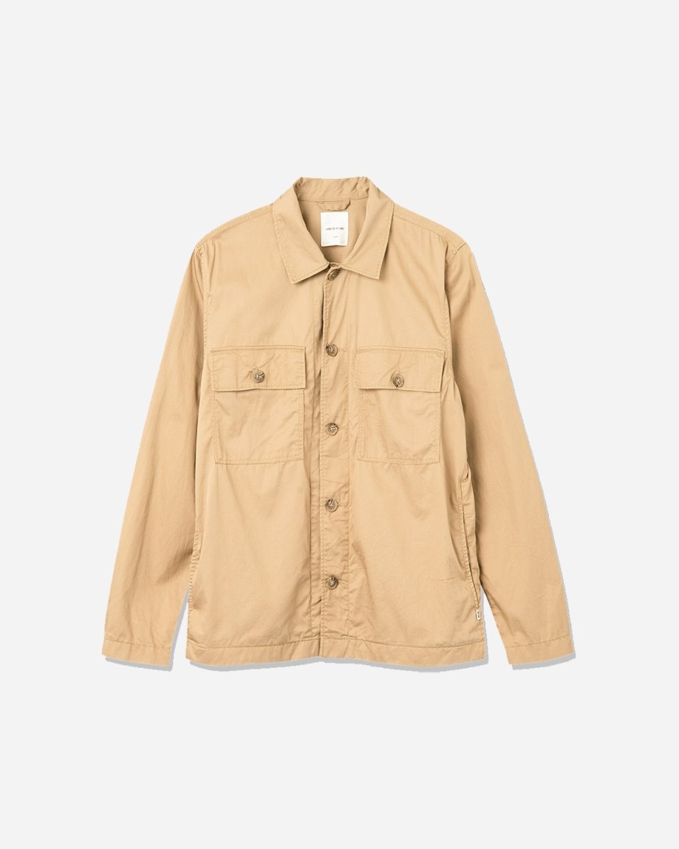 Fabian twill overshirt - Khaki