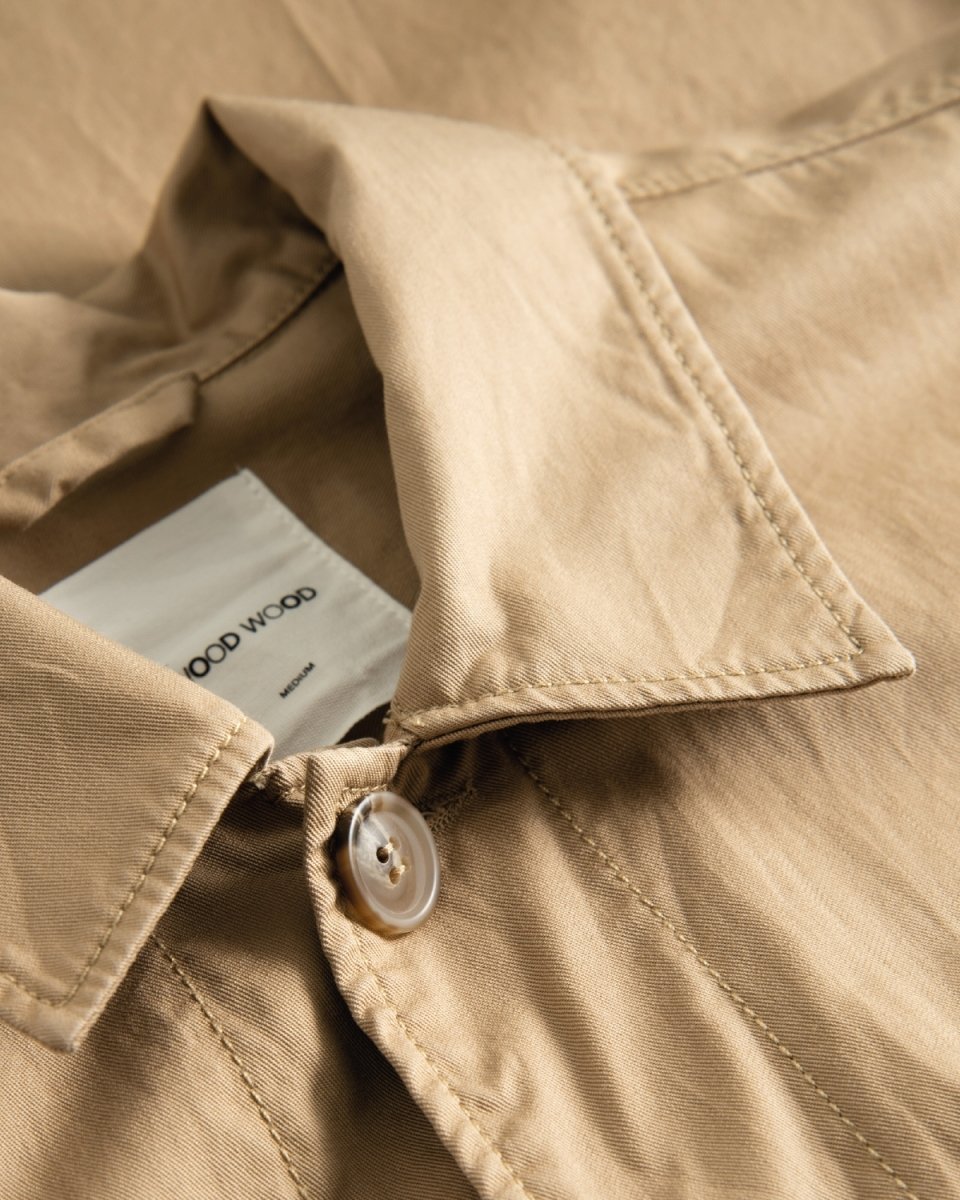 Fabian twill overshirt - Khaki