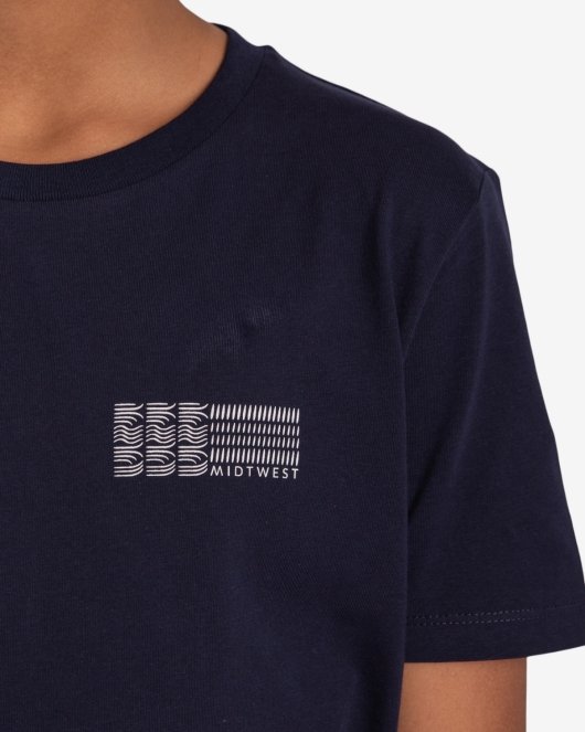 Weather T-Shirt Junior - Navy Rabat