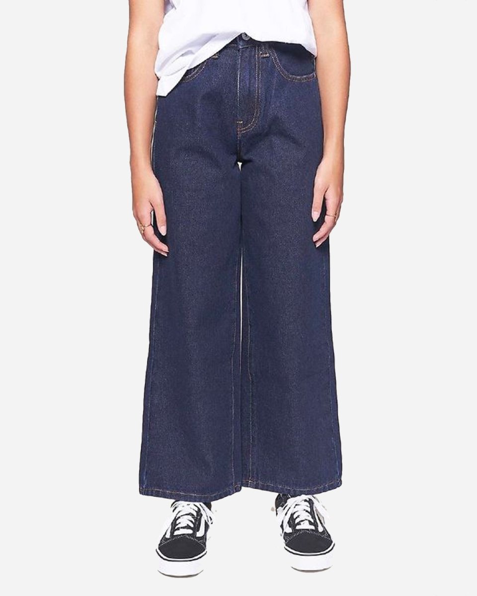 Teen Wide Leg - Raw Blue