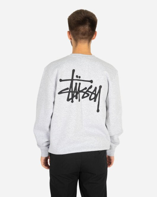 Basic Stüssy Crew - Ash Heather