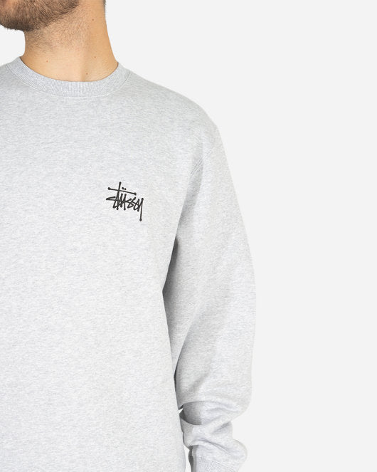 Basic Stüssy Crew - Ash Heather