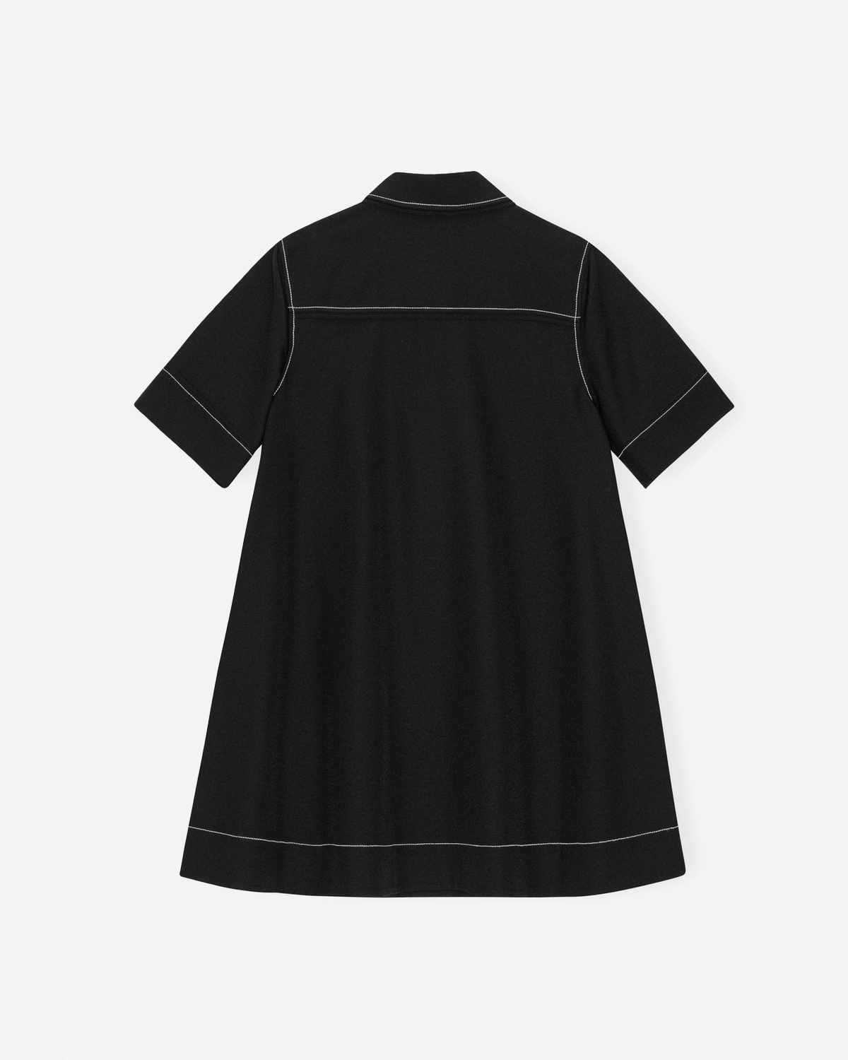 crepe-sable-mini-dress-black_1.png Crepe Sable Mini Dress - Black