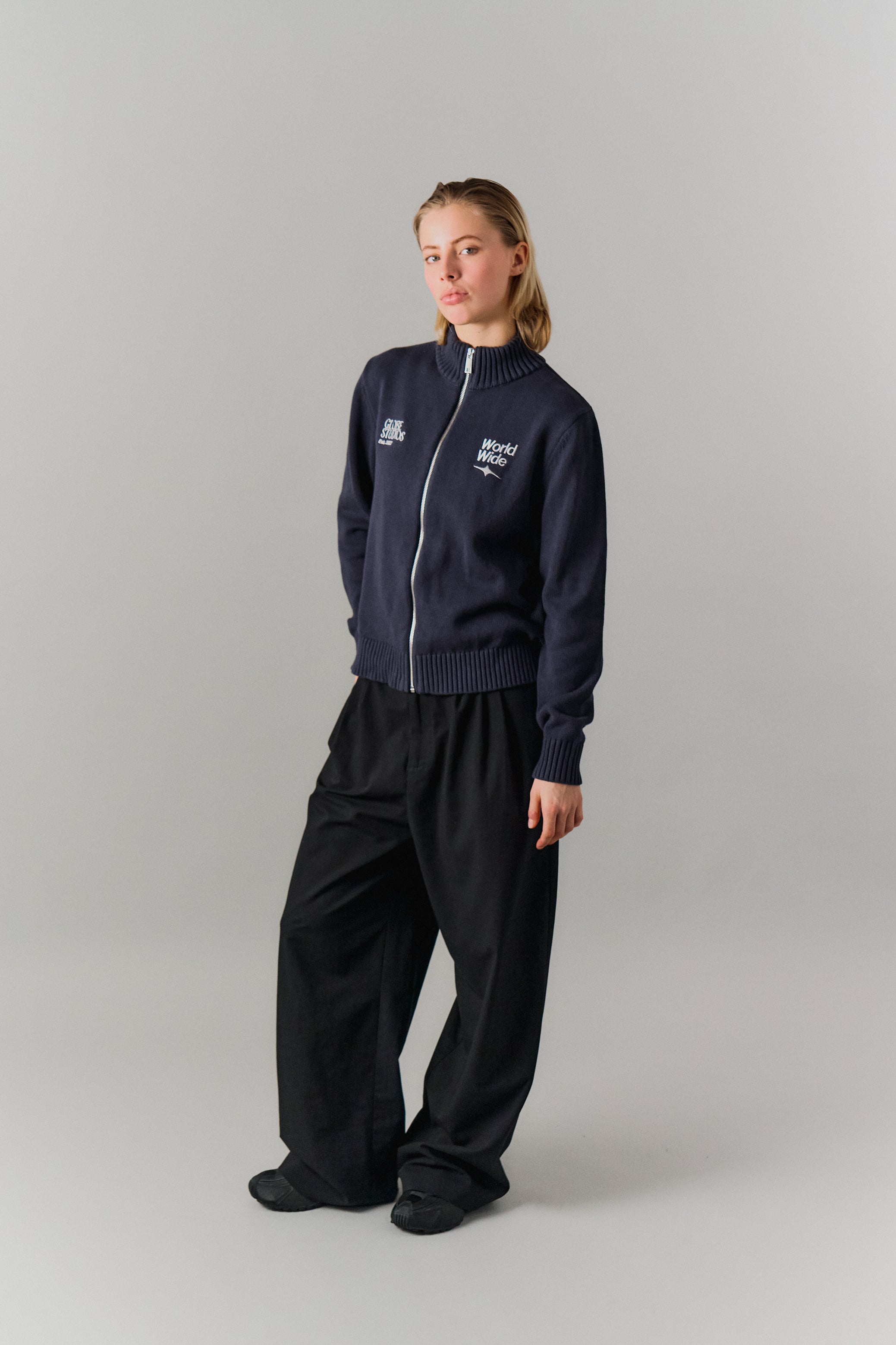 WorldWide Zip Knit 'Navy'