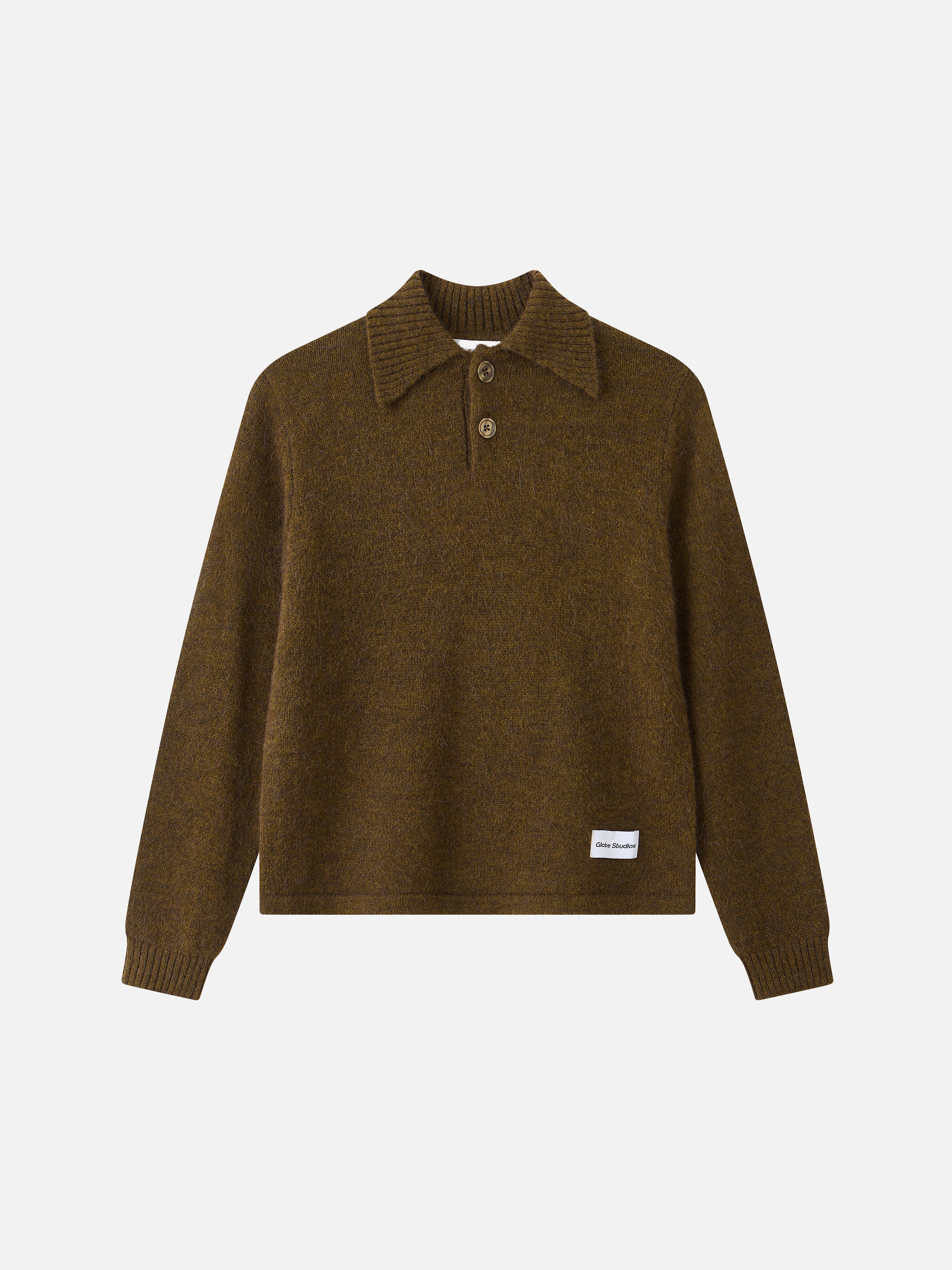 Alpaca wool knitted Polo Shirt Udsalg