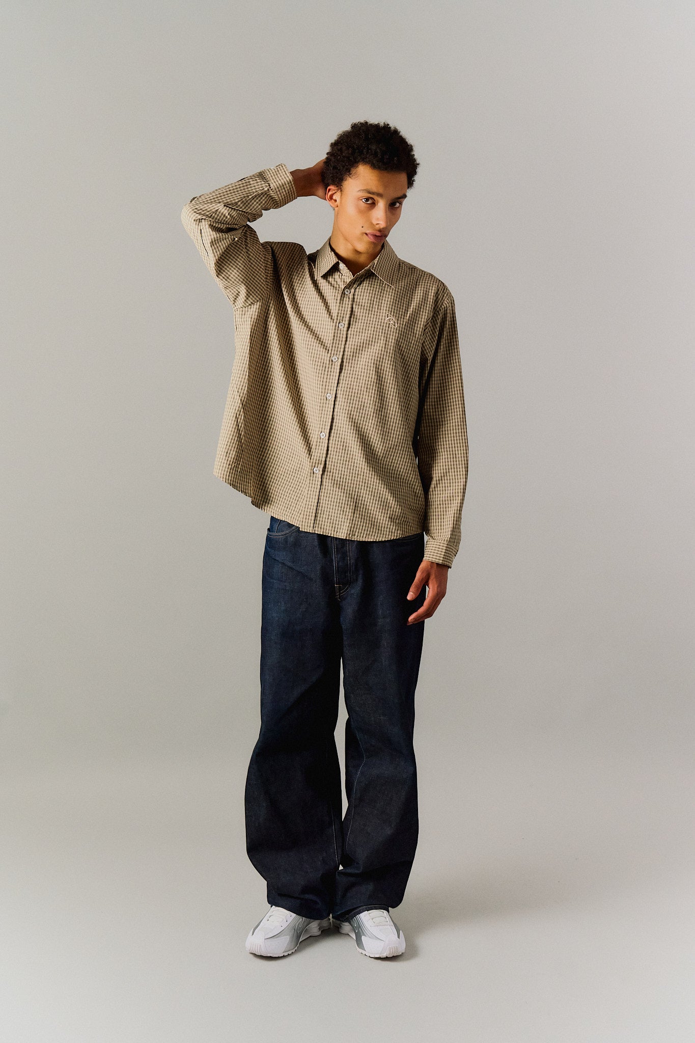 Checkered Shirt 'Beige'