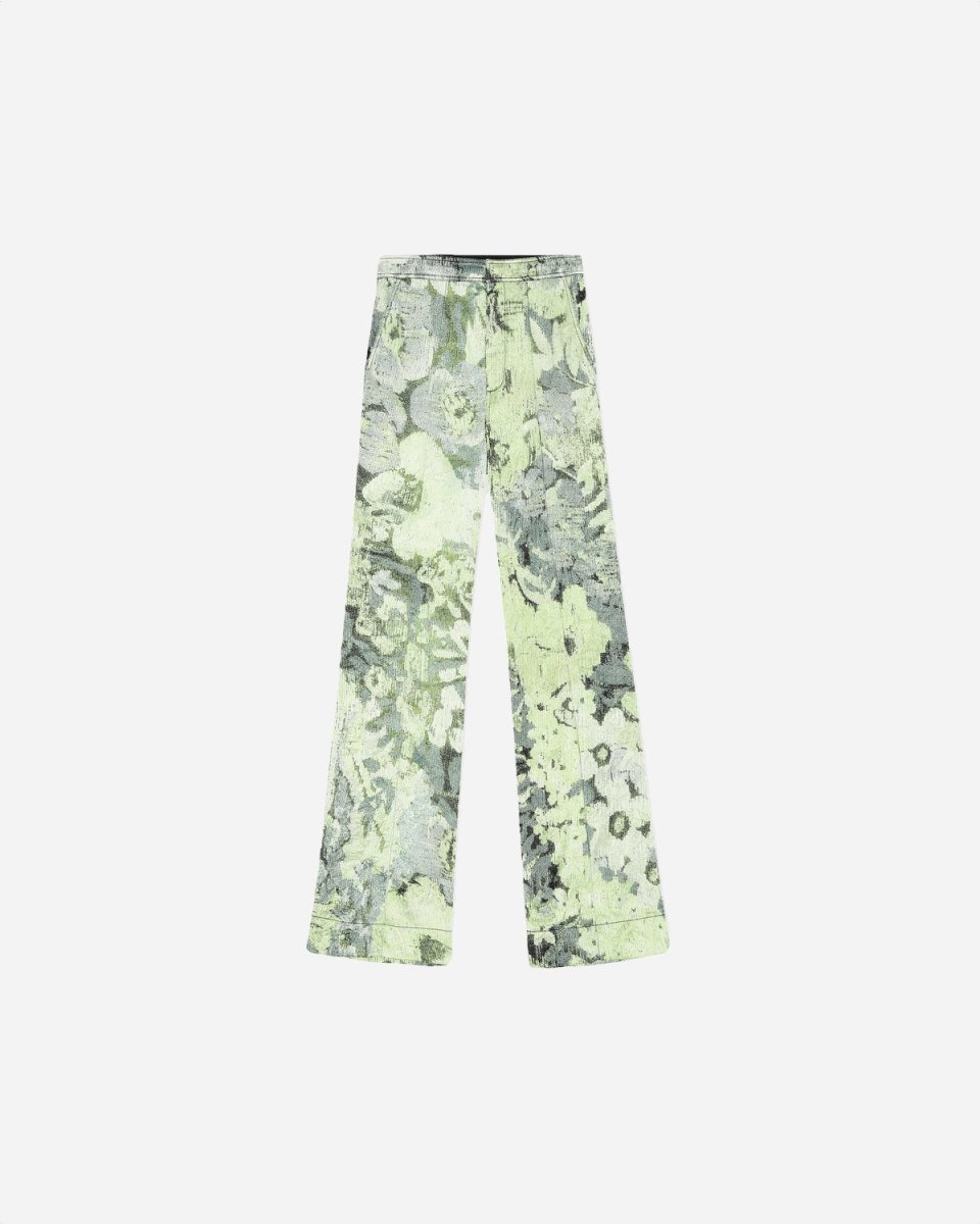 Printed Mid Waist Pants - Margarita