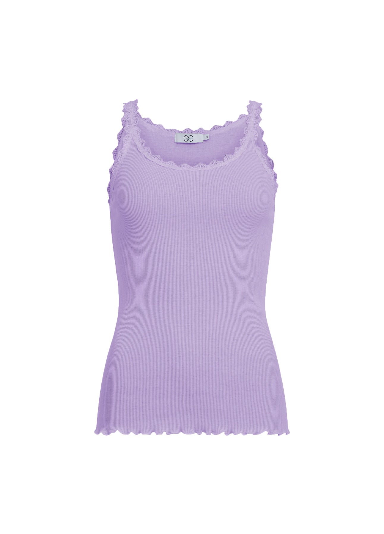 CC HEART SILKE TOP MED BLONDE - Lavender Online Hot Salg