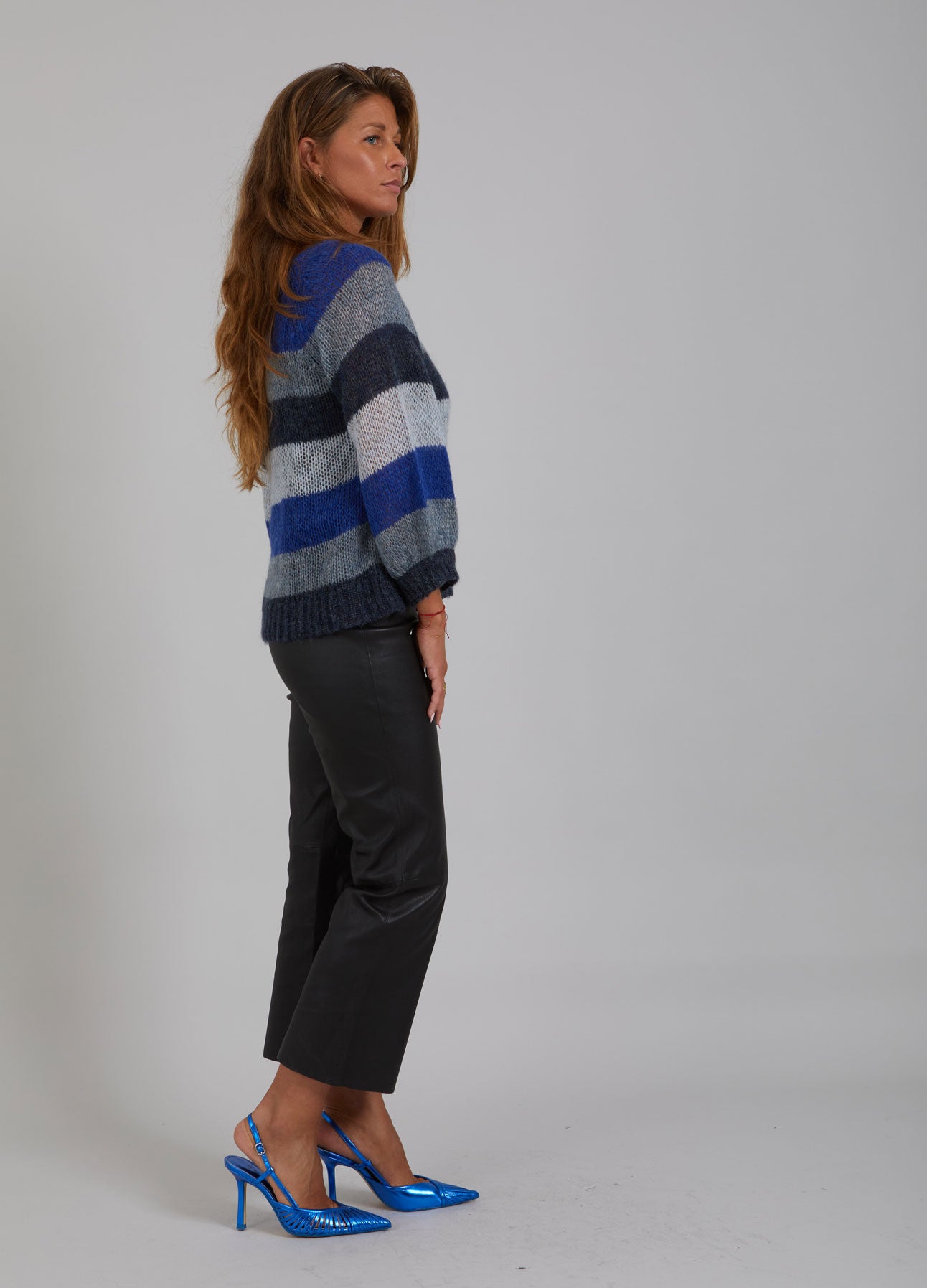 LÆDERLEGGINGS M. BREDE BEN - MYNTE FIT - Black