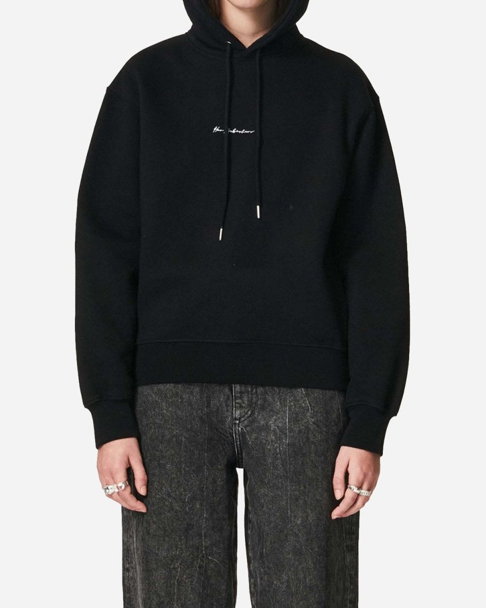 W Bulky Hoodie - Black