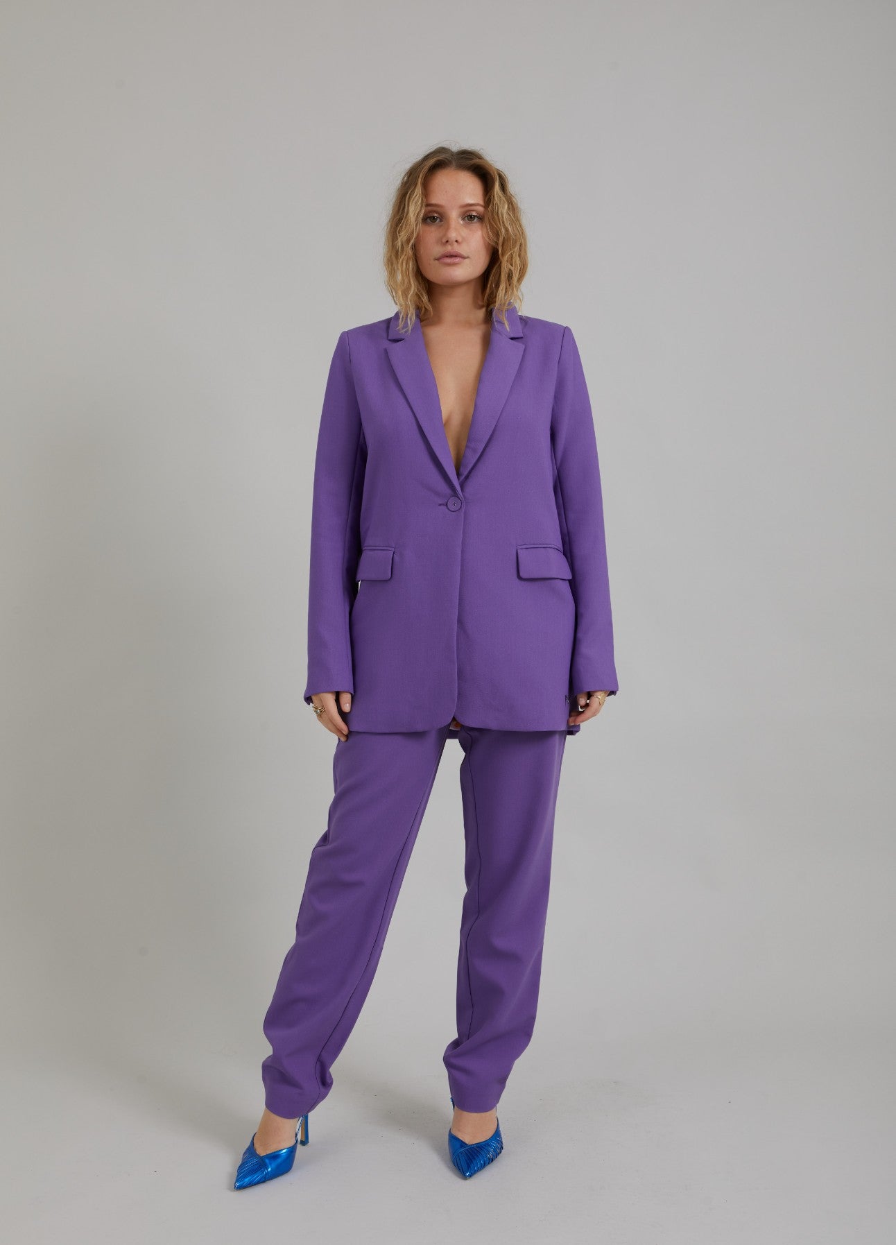 BUKSER M. NORMALE BEN - STELLA FIT - Warm purple Online