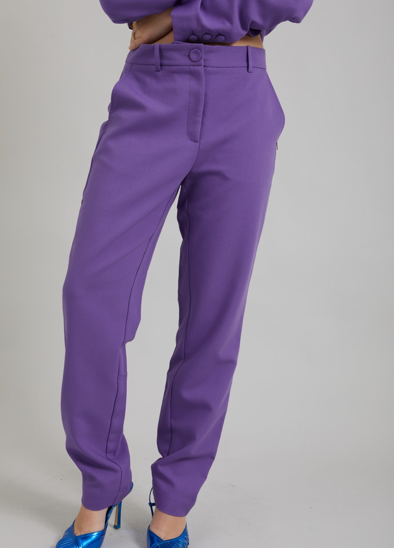BUKSER M. NORMALE BEN - STELLA FIT - Warm purple Online