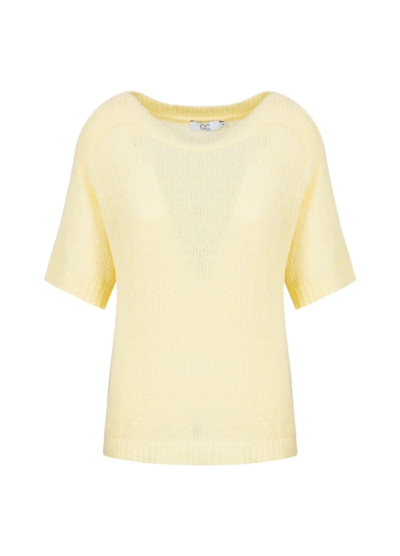 CC HEART ROSELYNN KORTÆRMET TRØJE - Light honey
