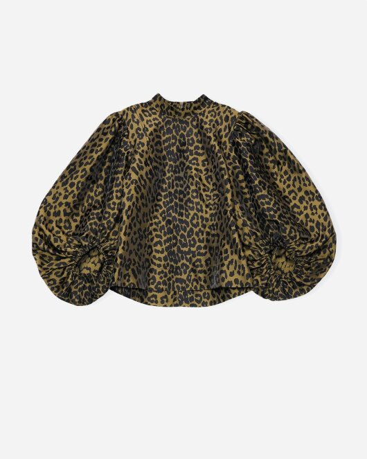 Crispy Jacquard - Olive Drab på udsalg