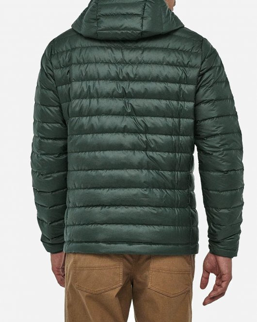 Down Sweater Hoody - Carbon Green