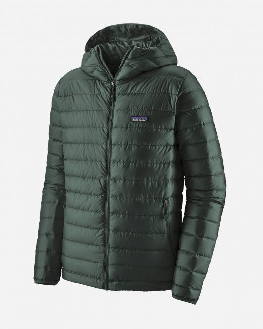 Down Sweater Hoody - Carbon Green