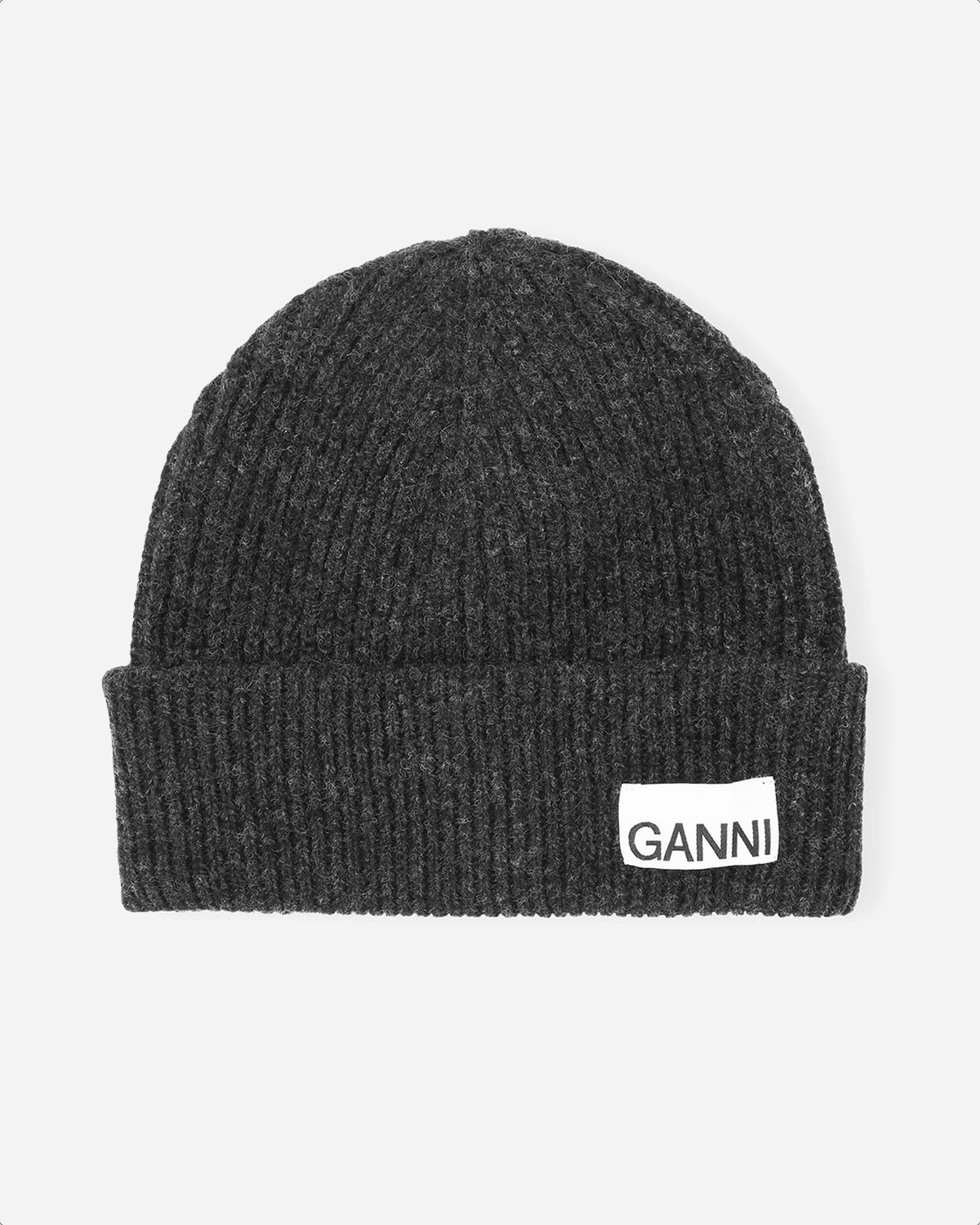Light Structured Rib Knit Beanie - Phantom Rabat
