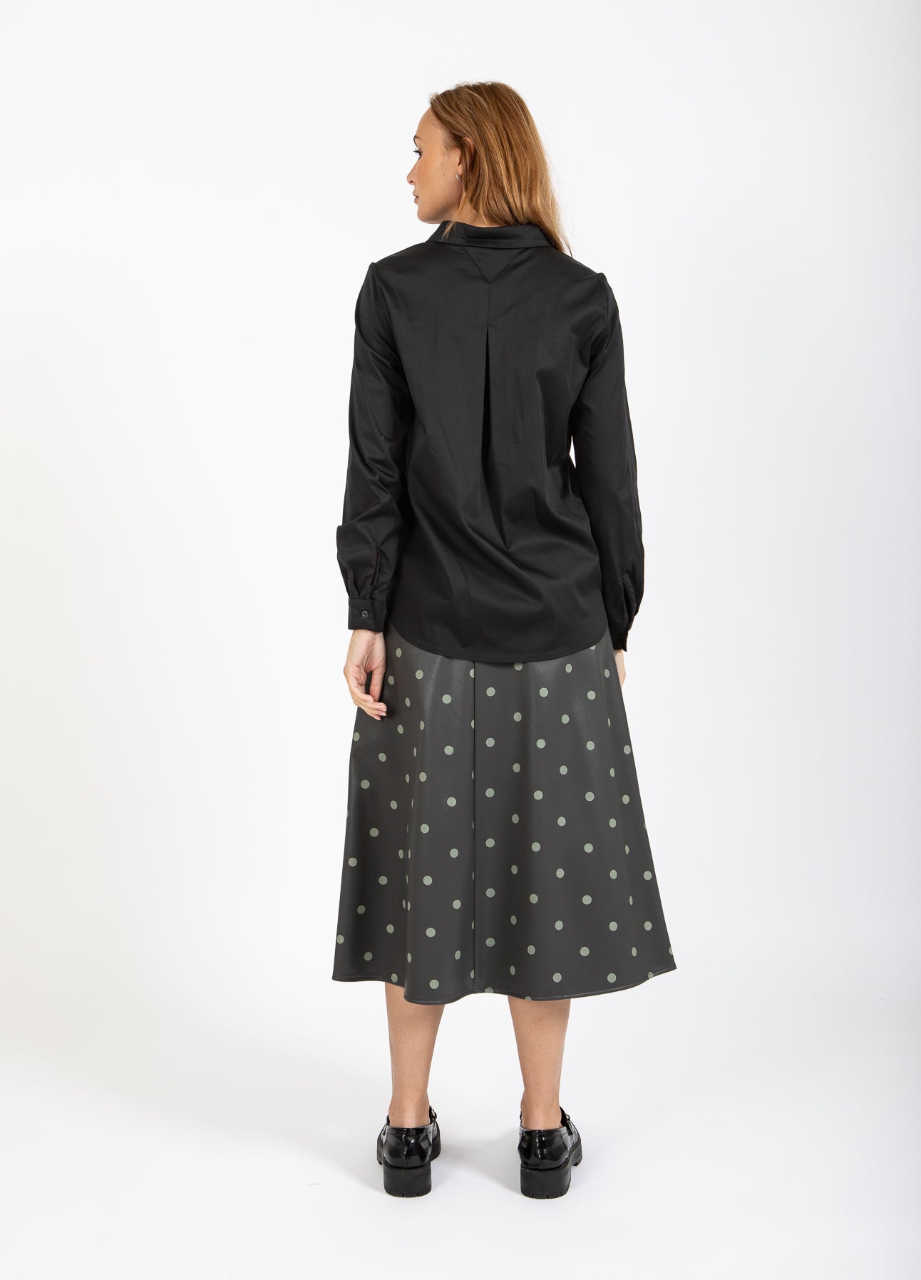 PU-NEDERDEL - Grey/green dots