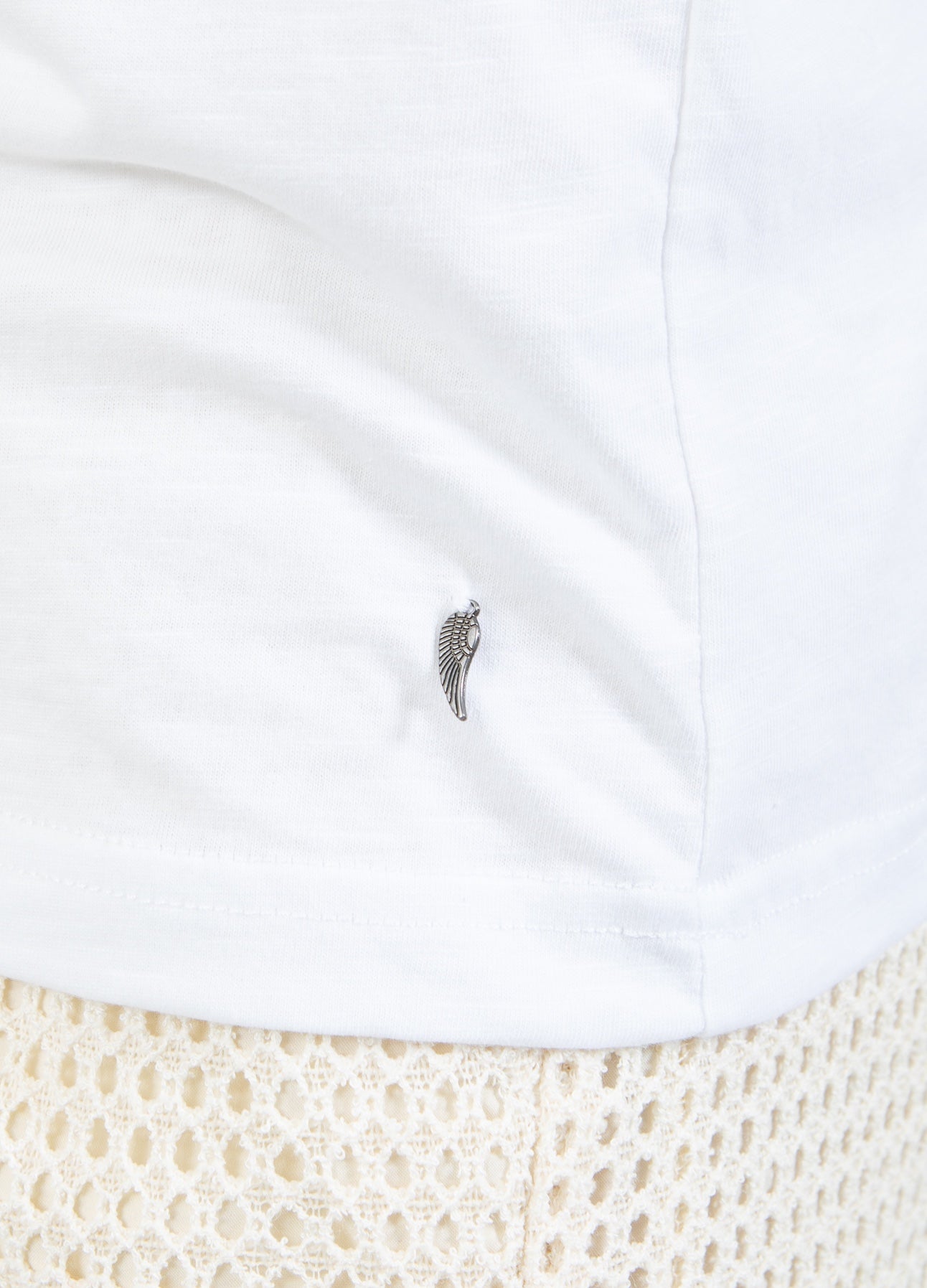 T-SHIRT MED LOGO - White