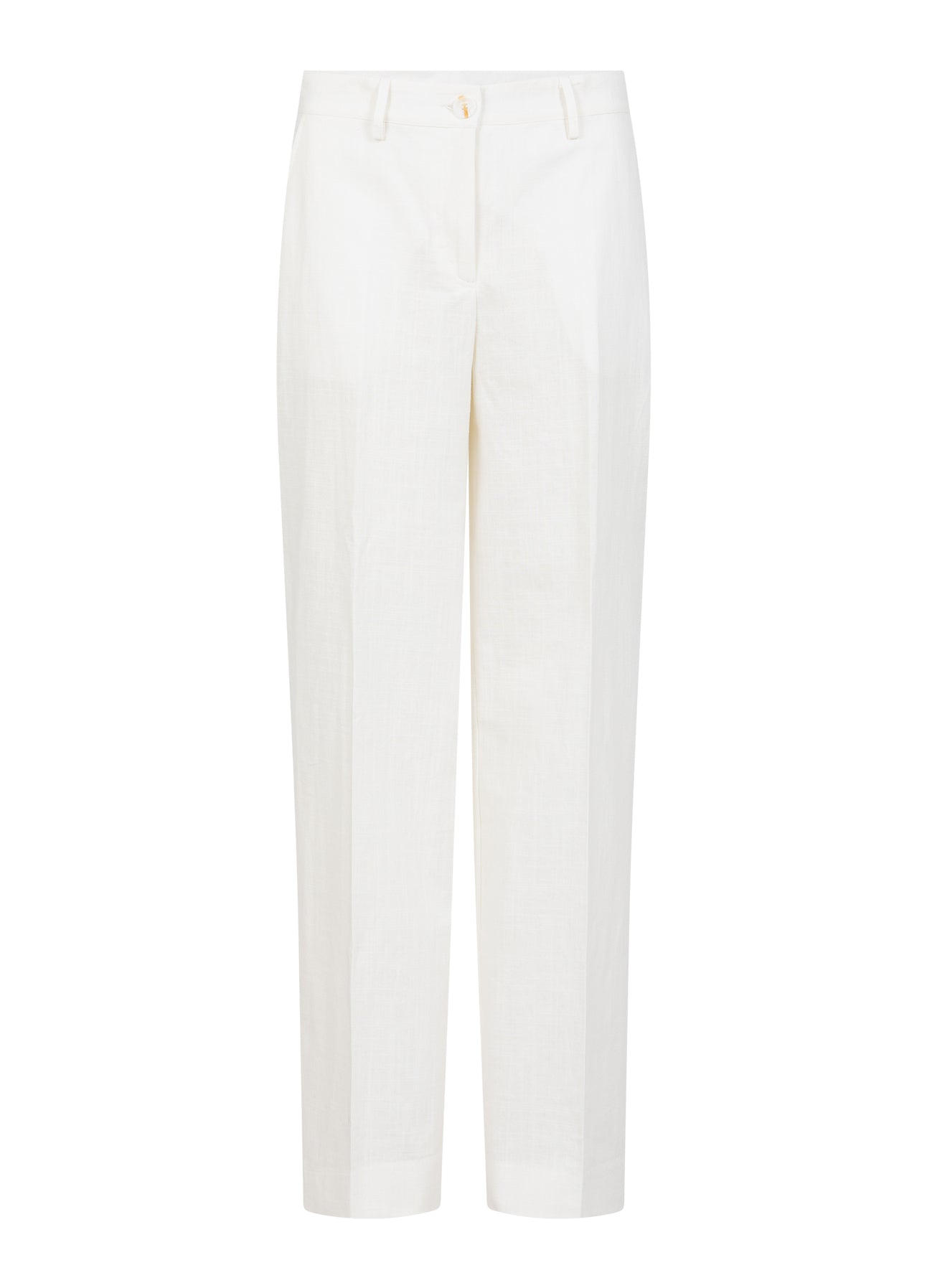 BUKSER MED VIDDE I BENENE - PETRA FIT - White
