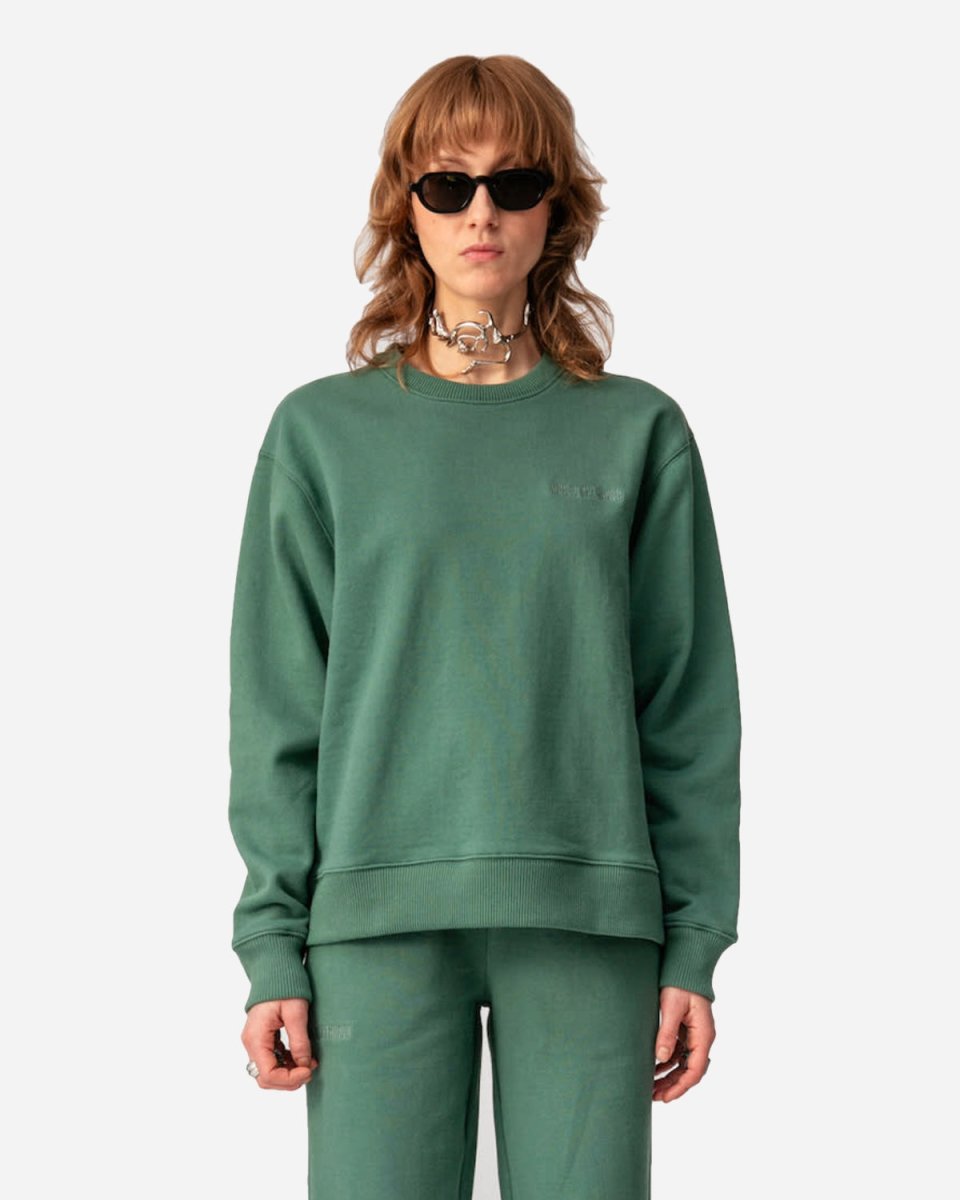 Bulky Crew - Dusty Logo Green