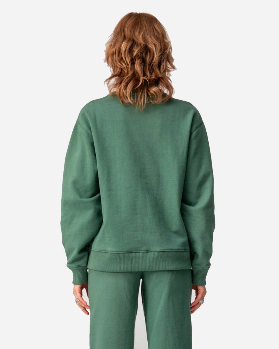 Bulky Crew - Dusty Logo Green