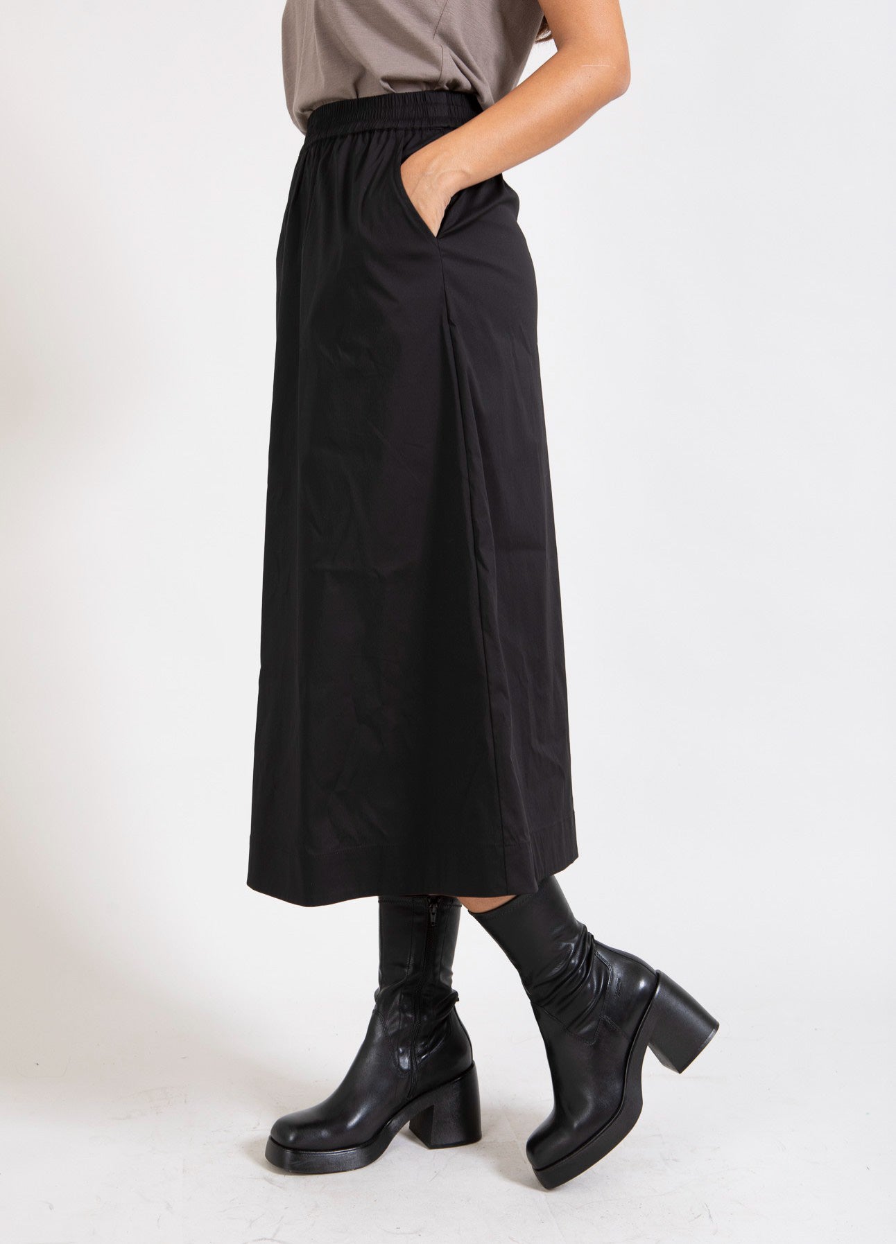 CC HEART PHOEBE LANG NEDERDEL - Black Udsalg