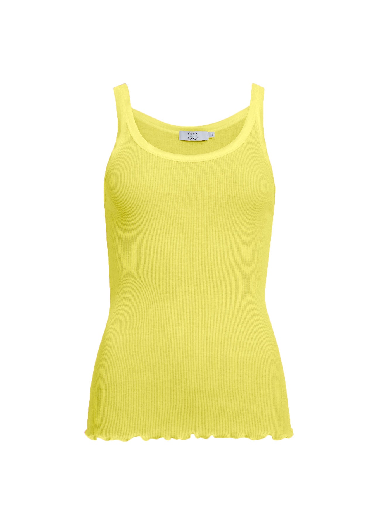 CC HEART SILKE-TOP - Warm lemon