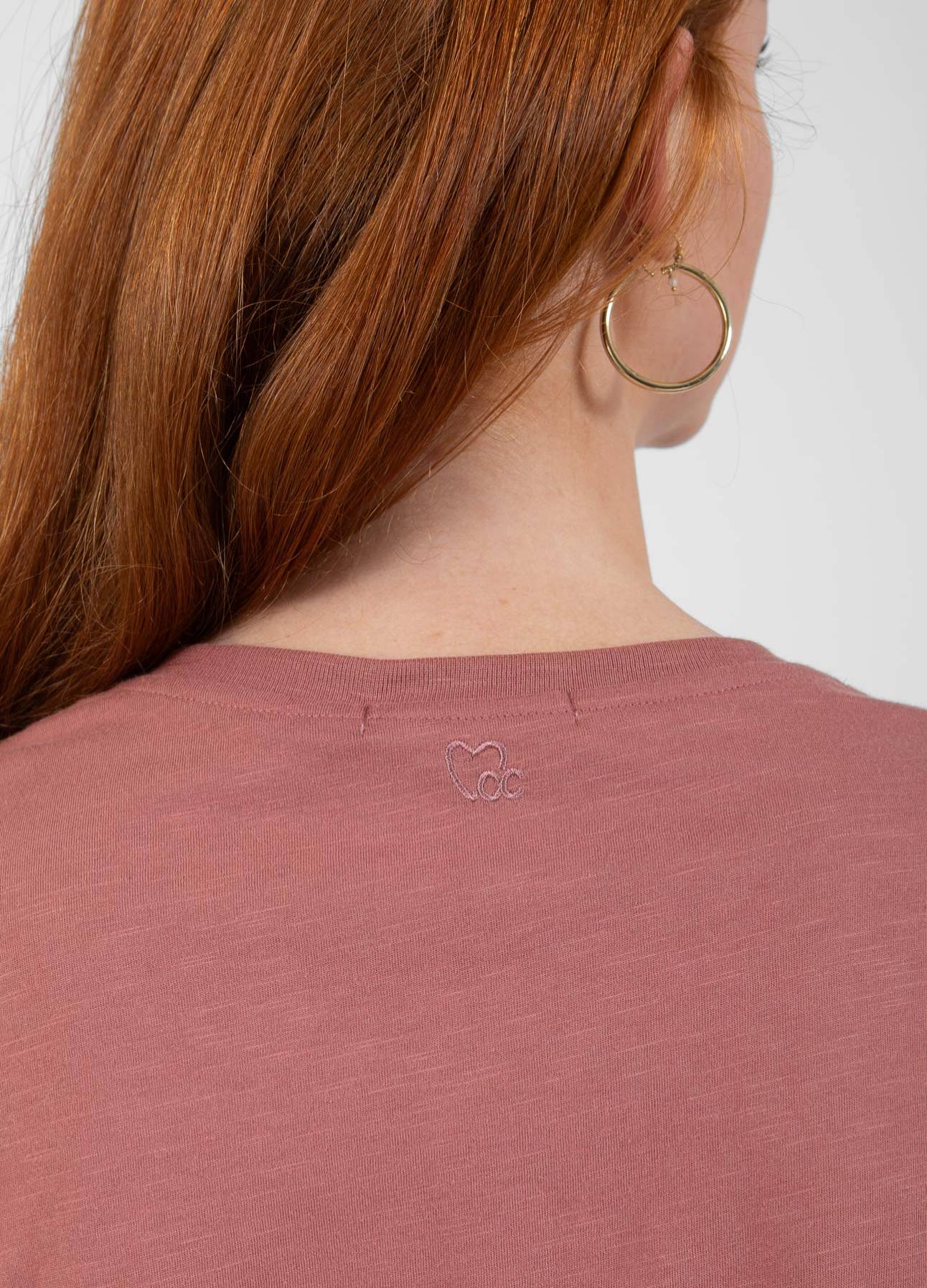 CC HEART V-HALS T-SHIRT - Apple butter