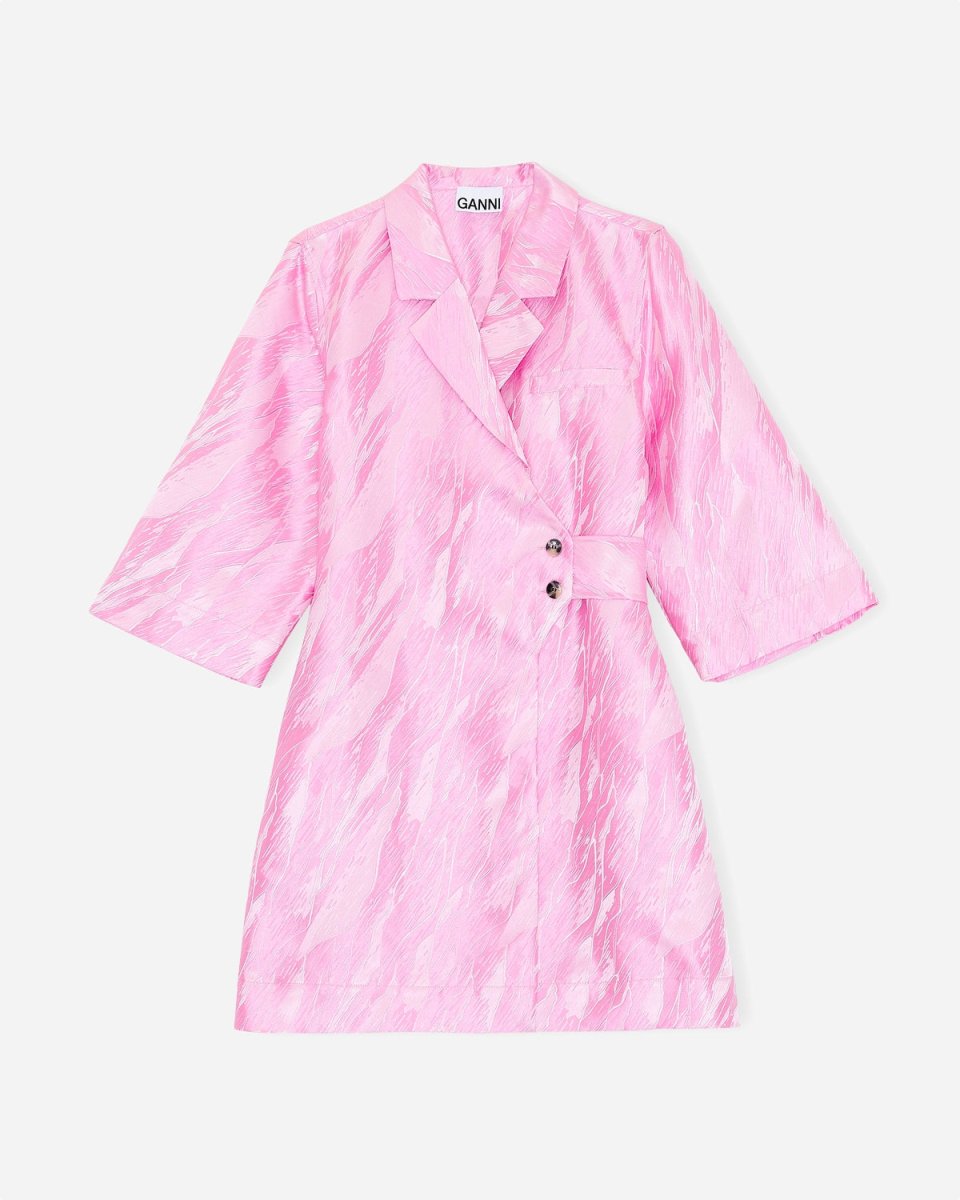 Jacquard Mini Dress - Sweet Lilac