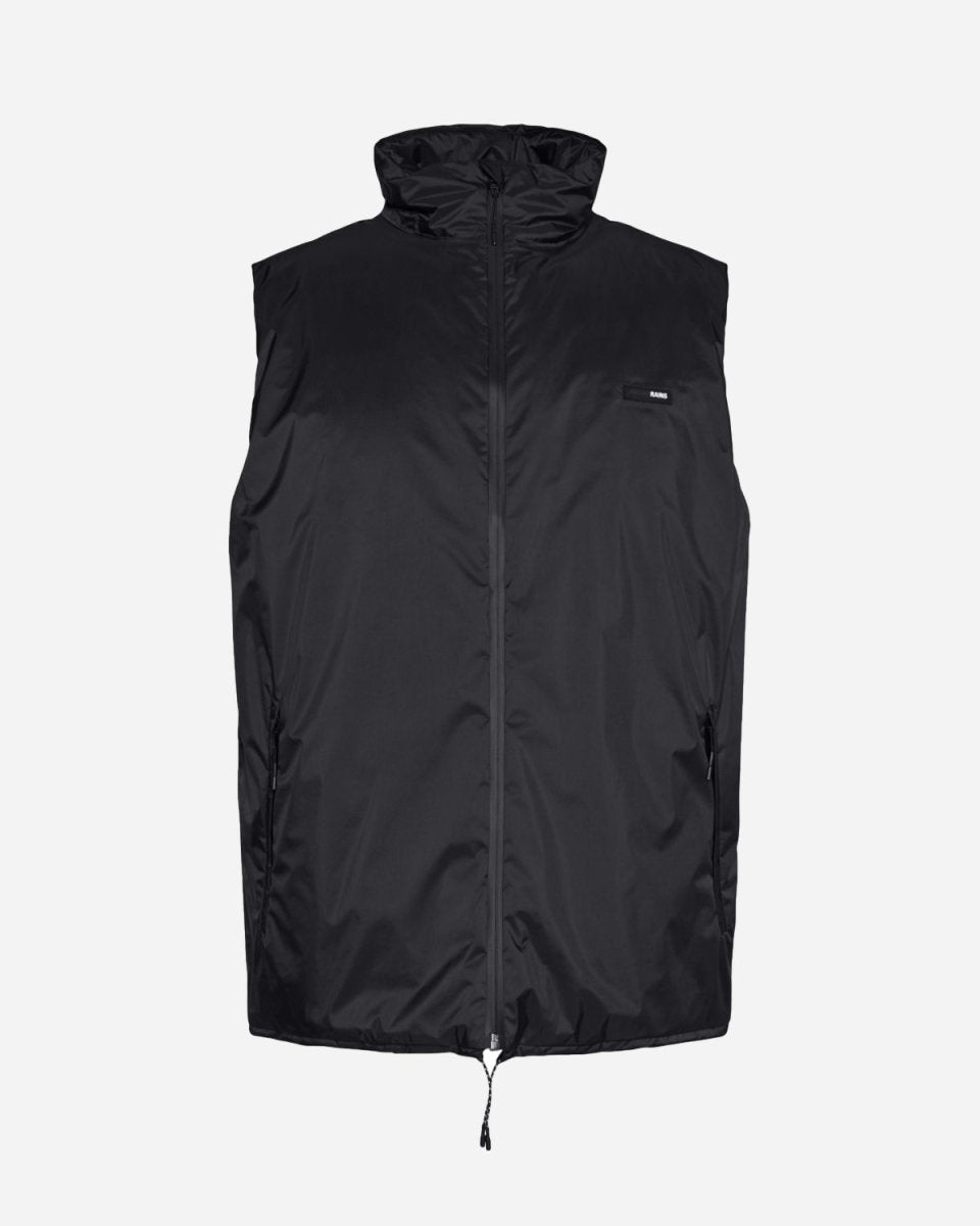 Padded Nylon Vest - Black