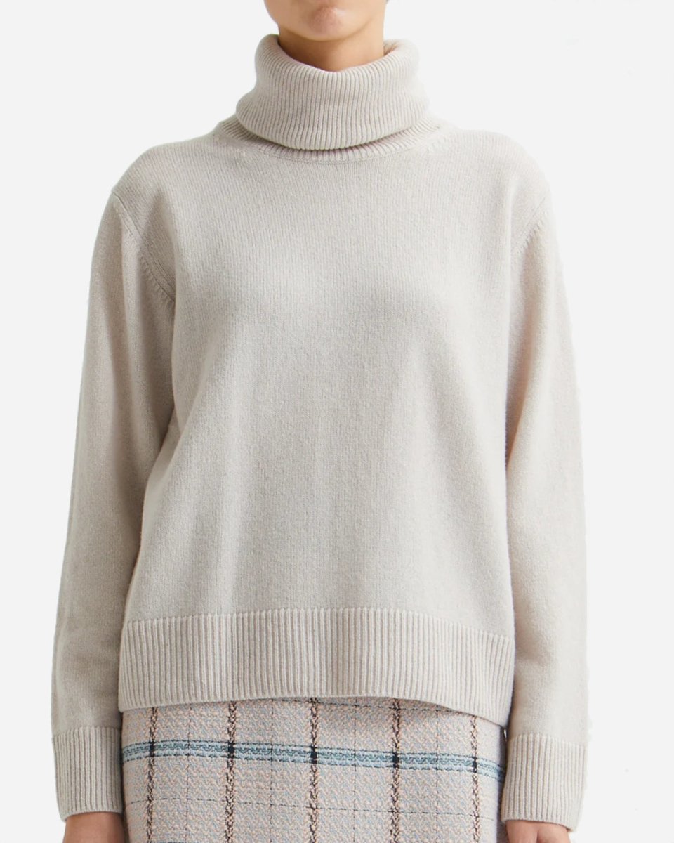 Paula fine wool turtleneck - LIGHT SAND
