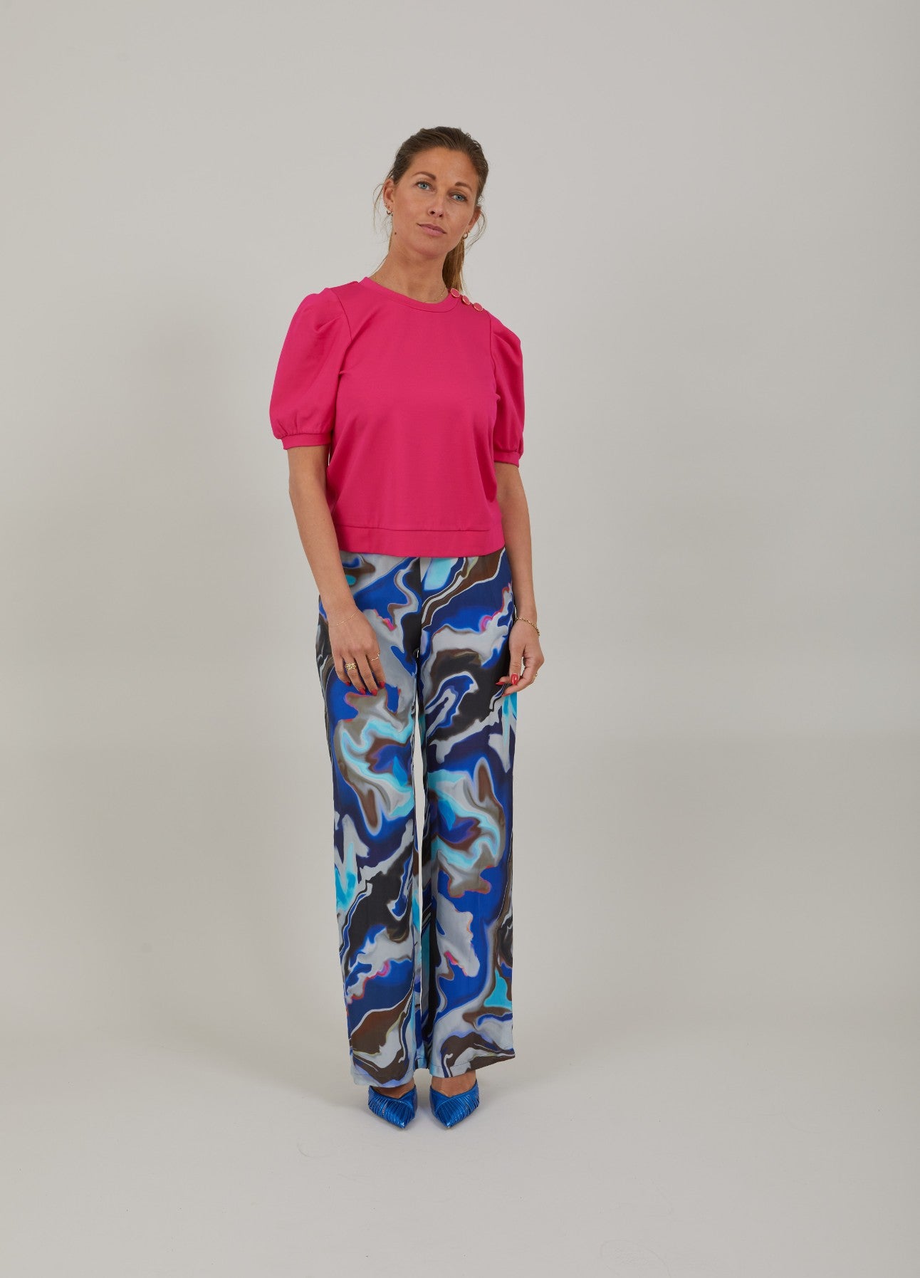 SWEATSHIRT M. PRESSEFOLDER - Bright sunrise Hot på udsalg