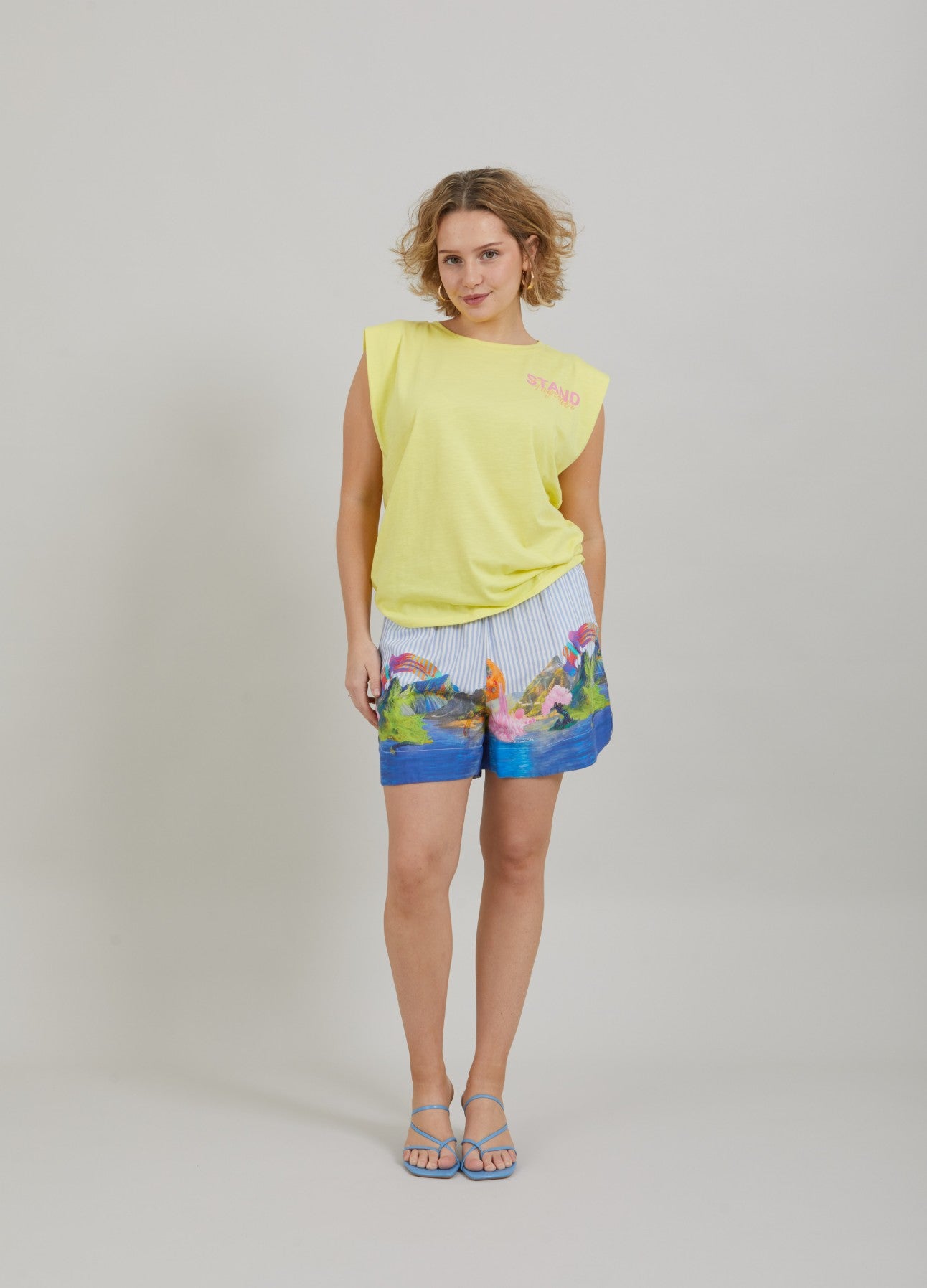 T-SHIRT M. TOGETHER PRINT - Warm lemon