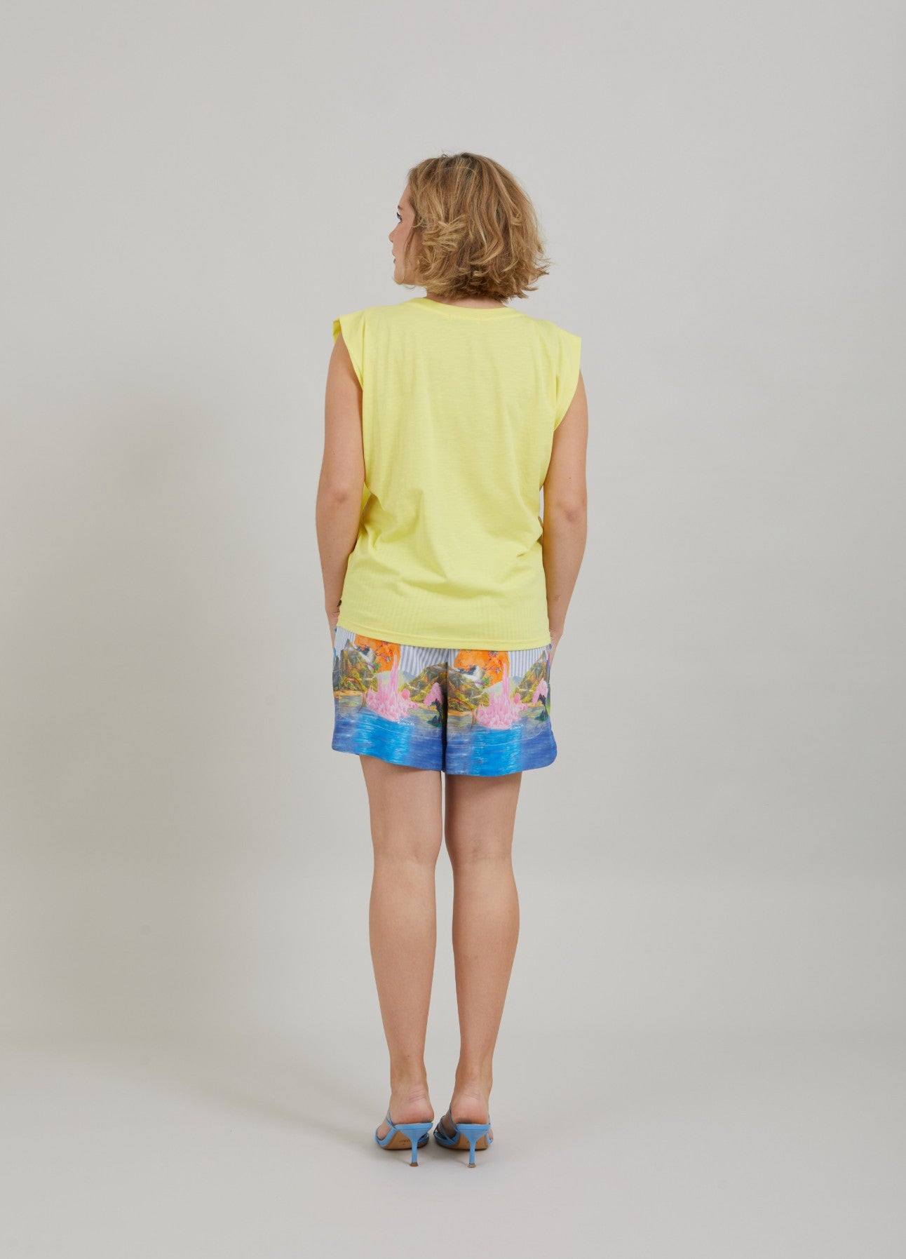 T-SHIRT M. TOGETHER PRINT - Warm lemon