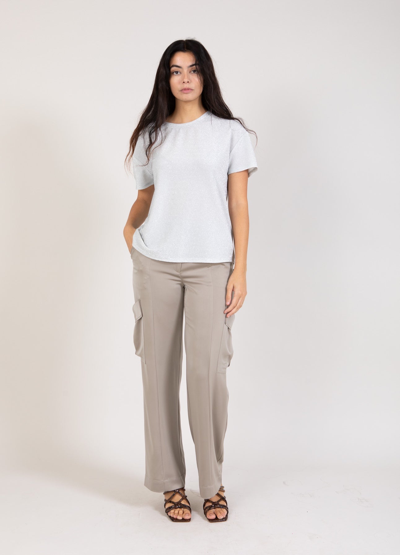 BUKSER CARGO - PETRA FIT - Grey