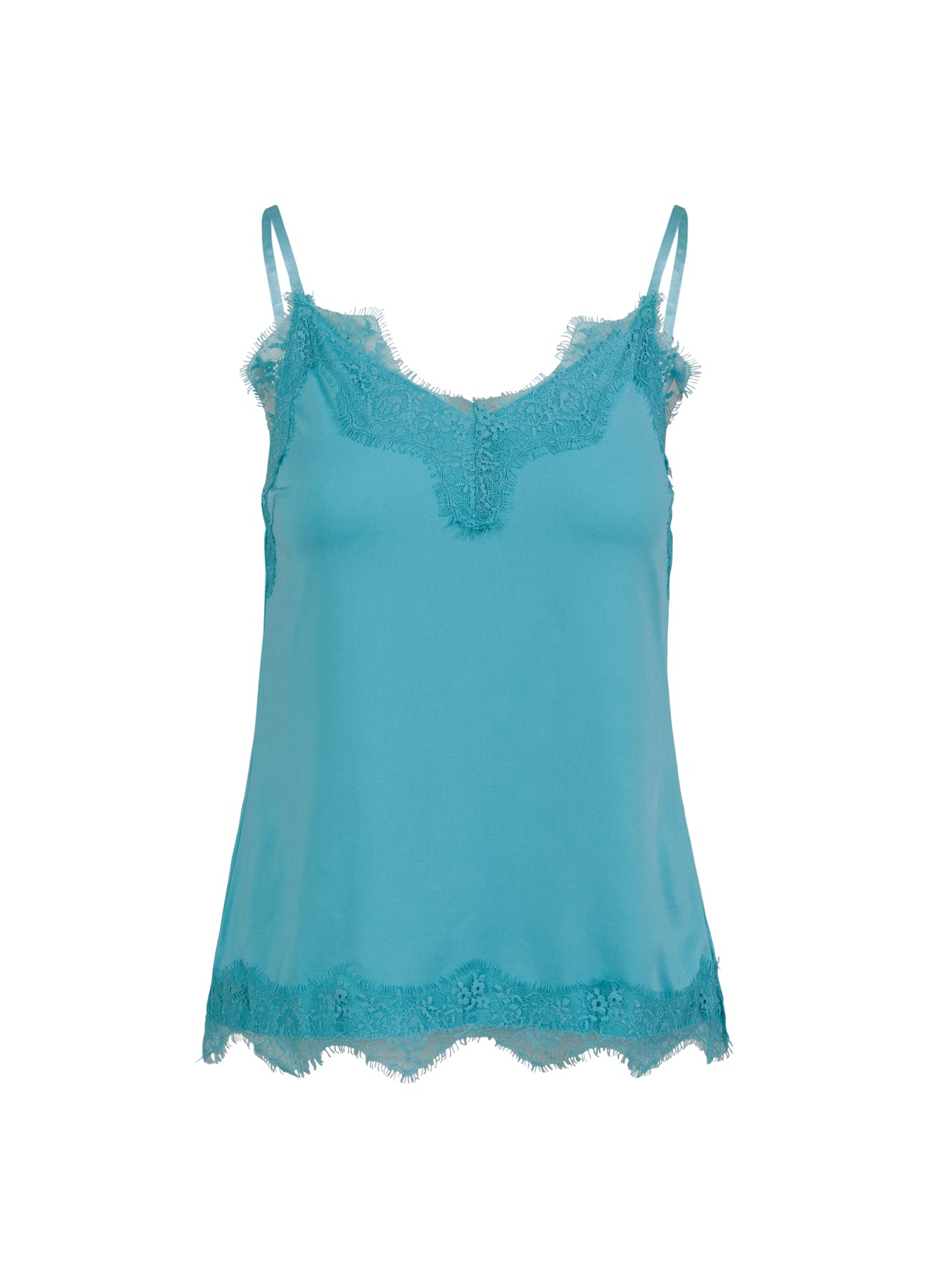 CC HEART BLONDETOP - Aqua blue Online salg