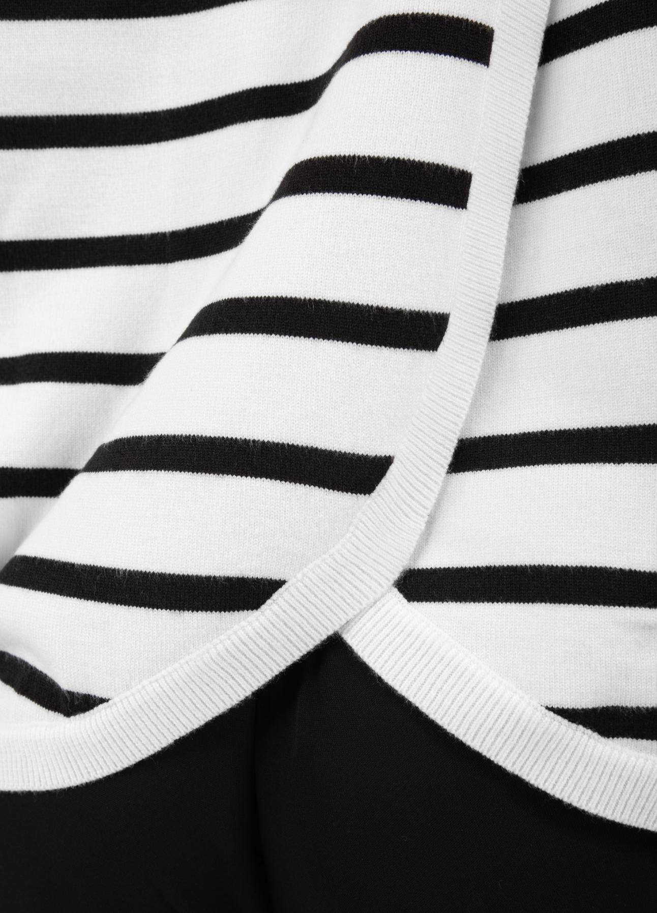 CC HEART COLLINS STRIK ÅBEN RYG SWEATER - Offwhite/black stripe Online