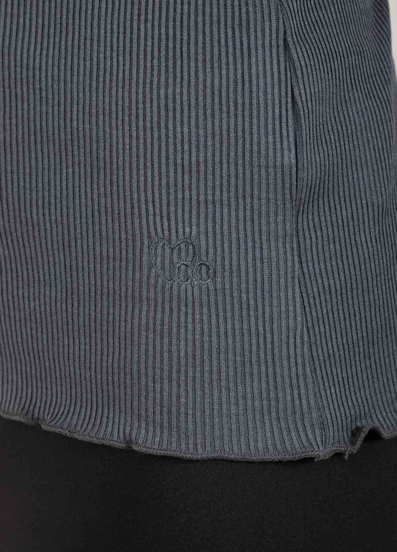 CC HEART SILKE-TOP - Dark Stone Grey