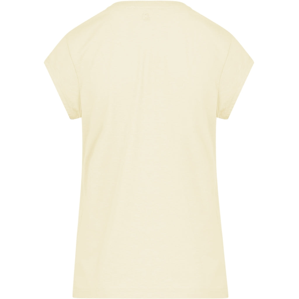 CC HEART V-HALS T-SHIRT - Light honey