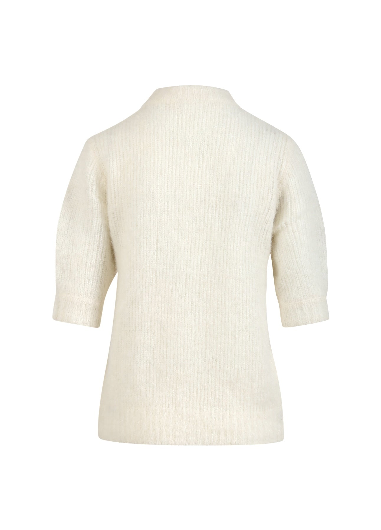 KORTÆRMET STRIK - Creme