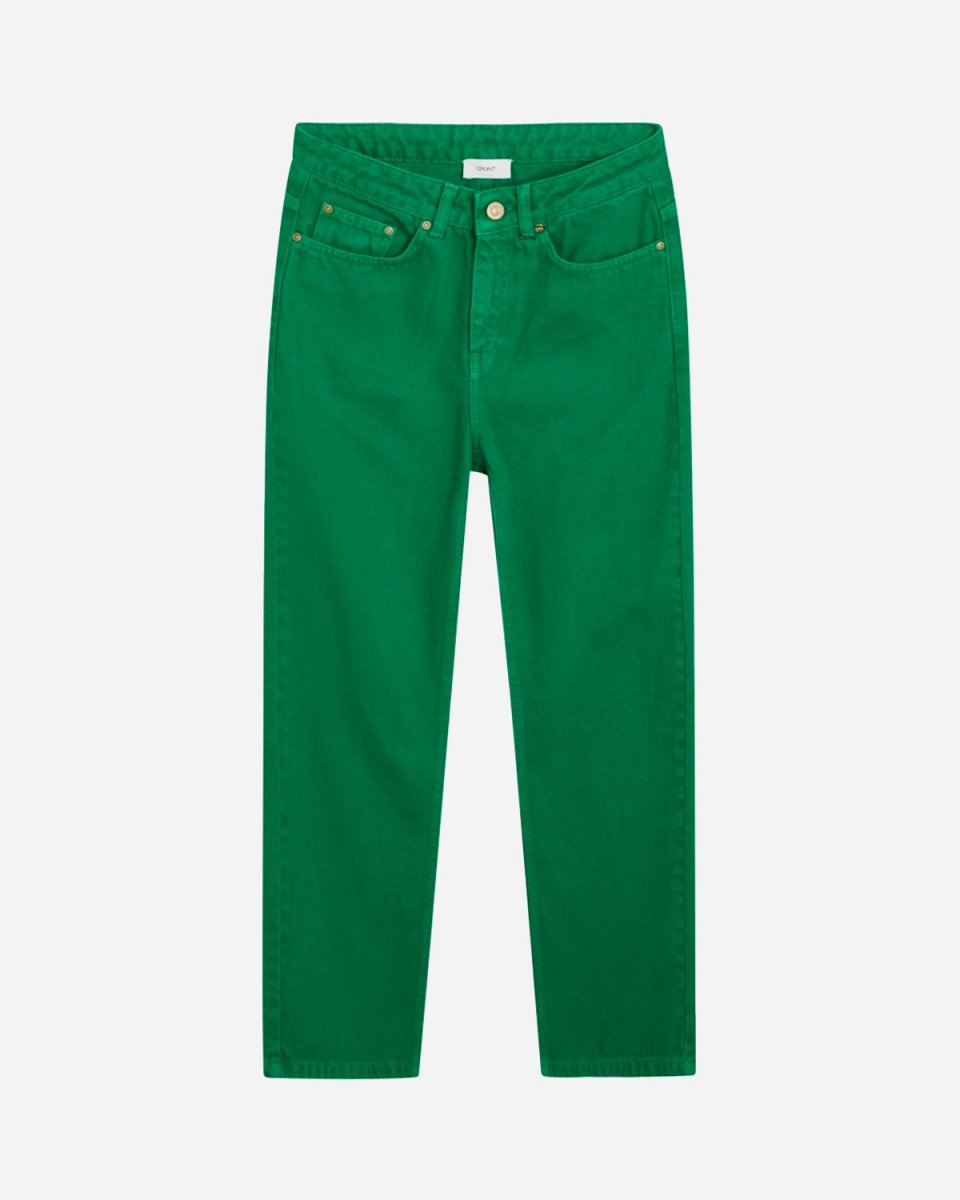 Wide Leg Jeans - Green