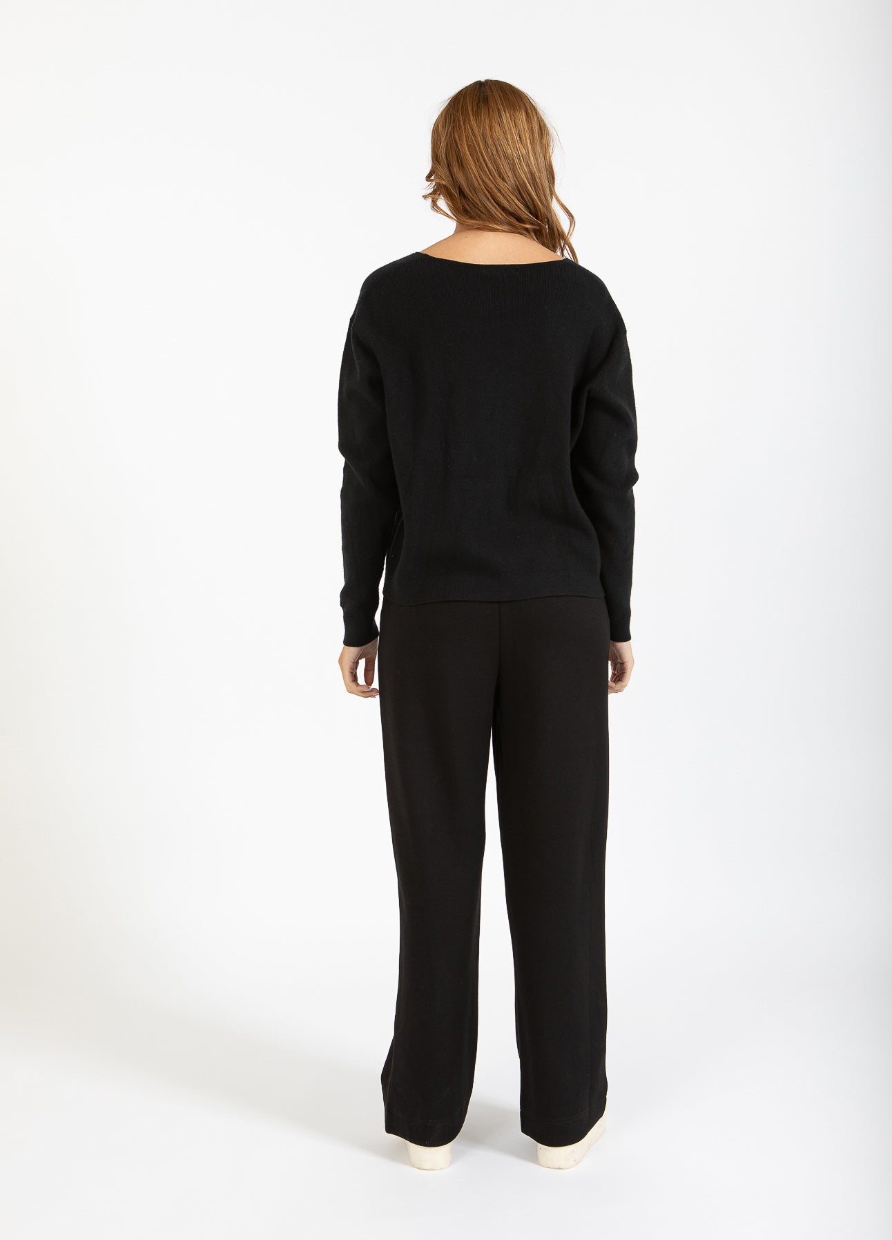 CC HEART ALMA BLØD STRIK CARDIGAN - Black