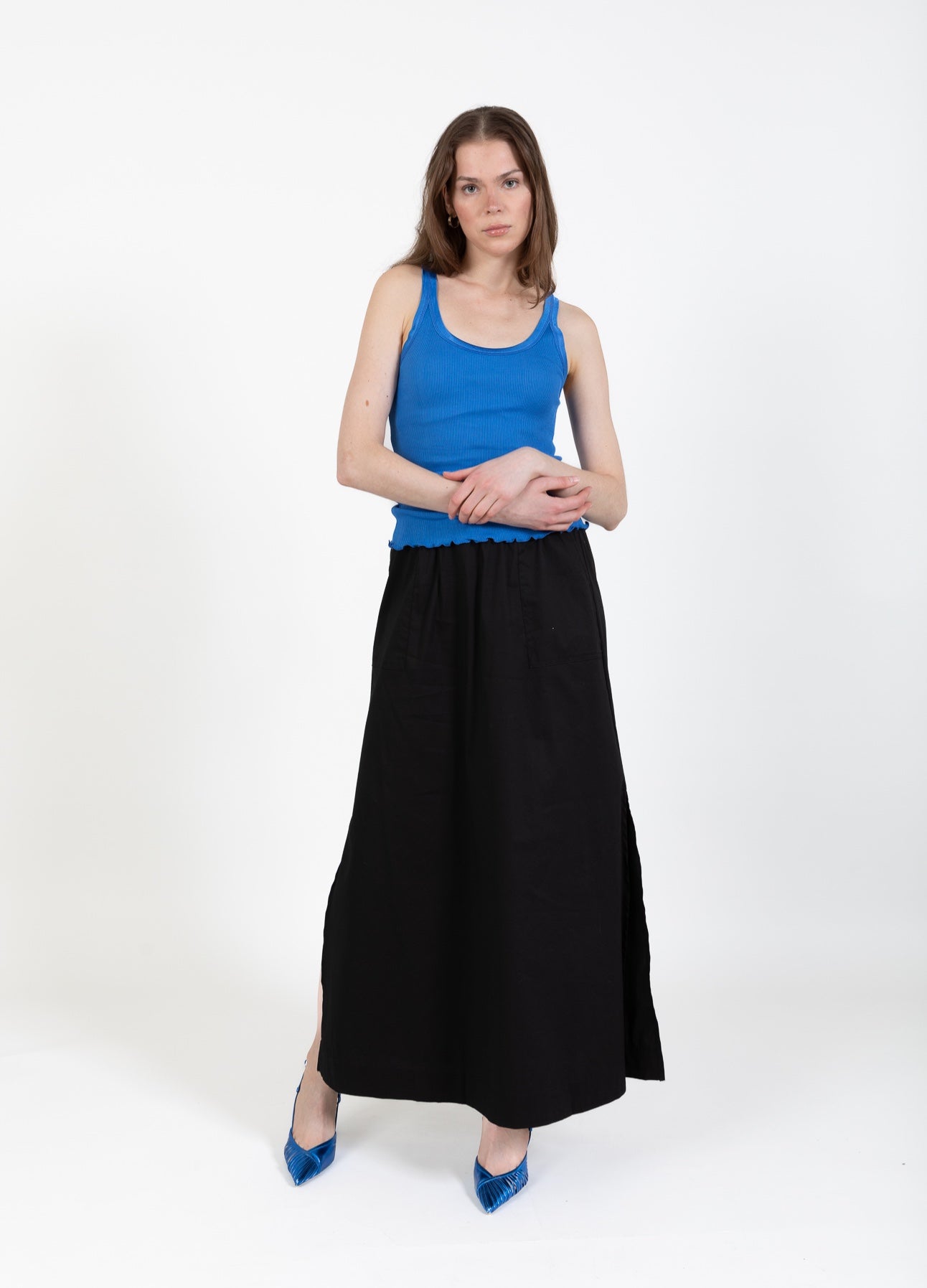 CC HEART SILKE-TOP - Cobalt Blue