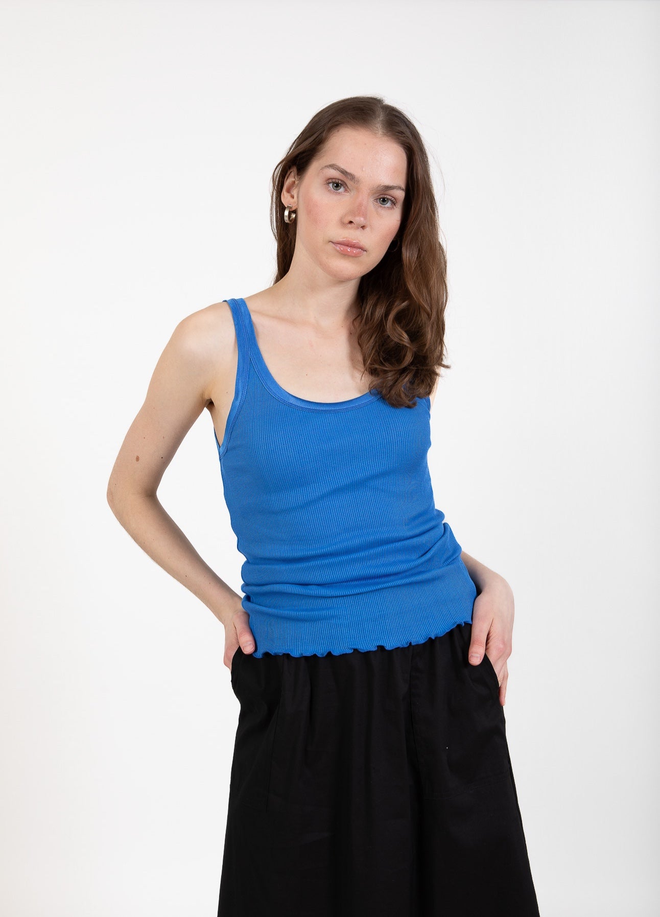 CC HEART SILKE-TOP - Cobalt Blue