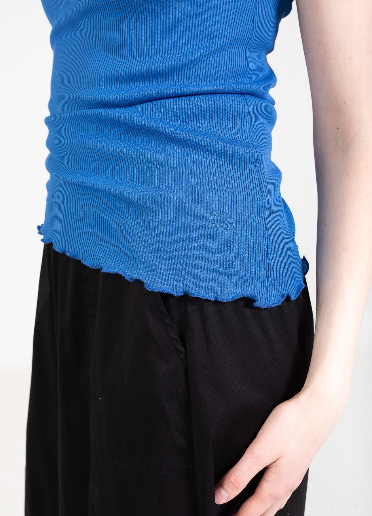 CC HEART SILKE-TOP - Cobalt Blue