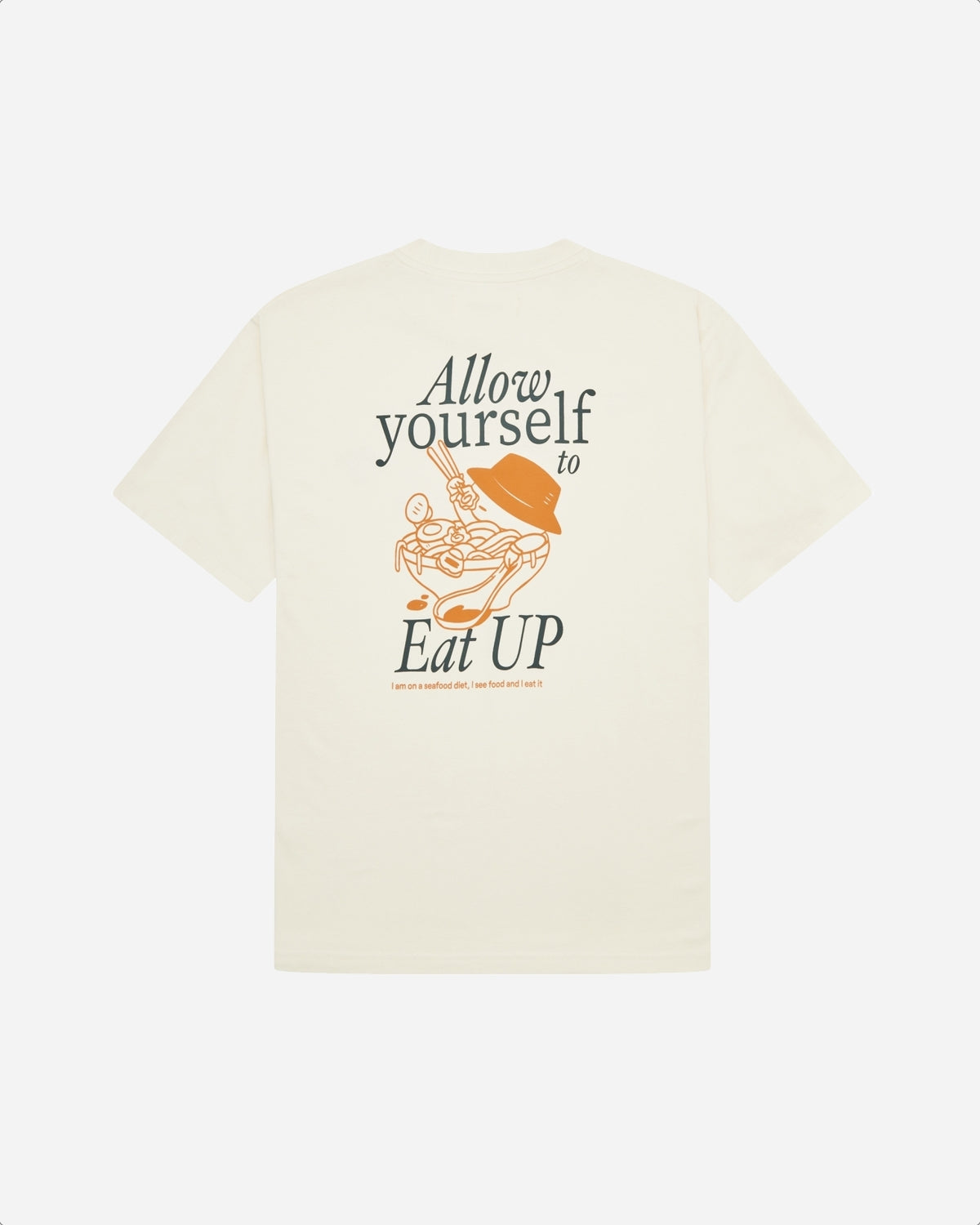 Baine Eat Tee - Off White Online Hot Salg